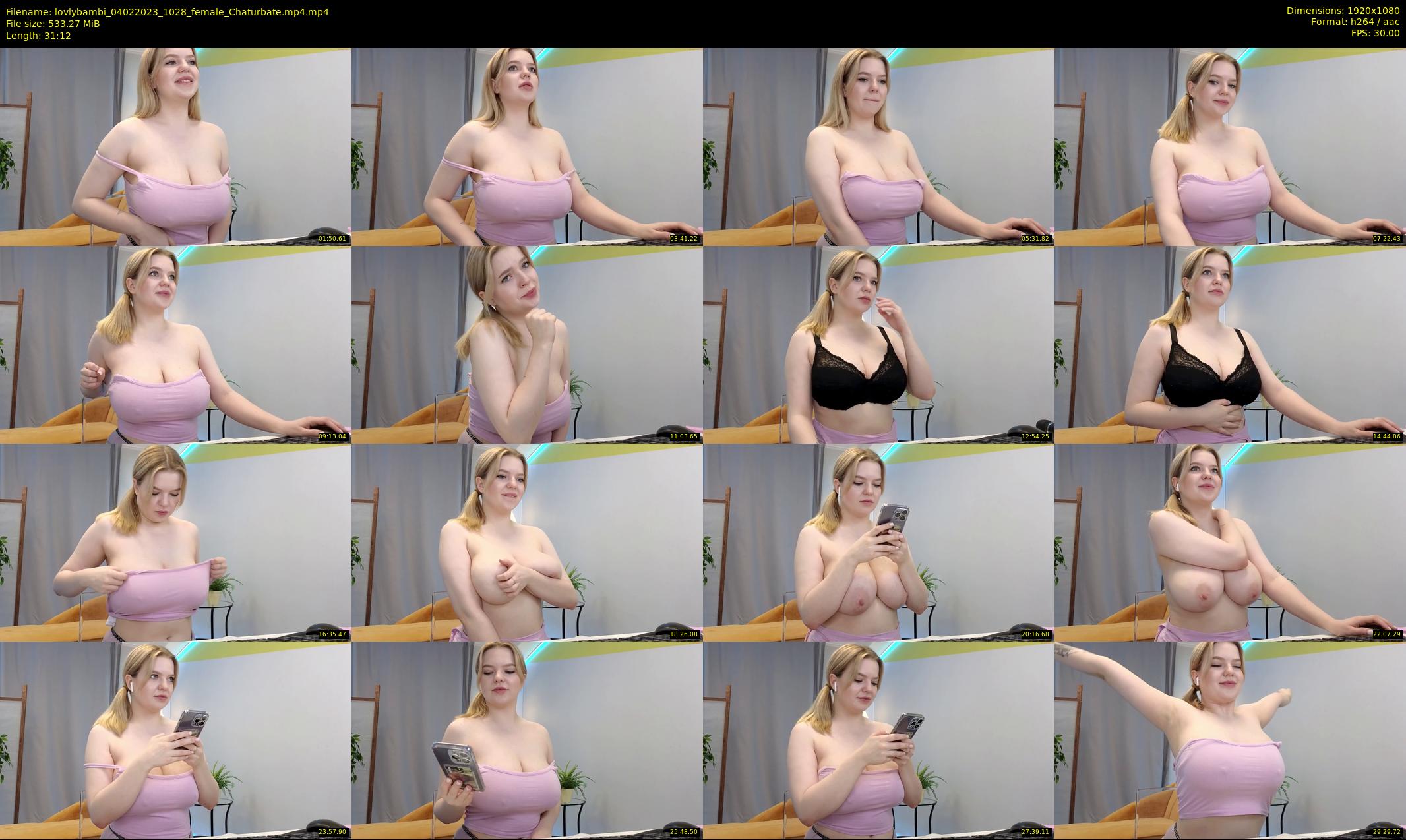 lovlybambi — 32 minute Chaturbate female cam show recording, 1080p, Feb 4, 2023