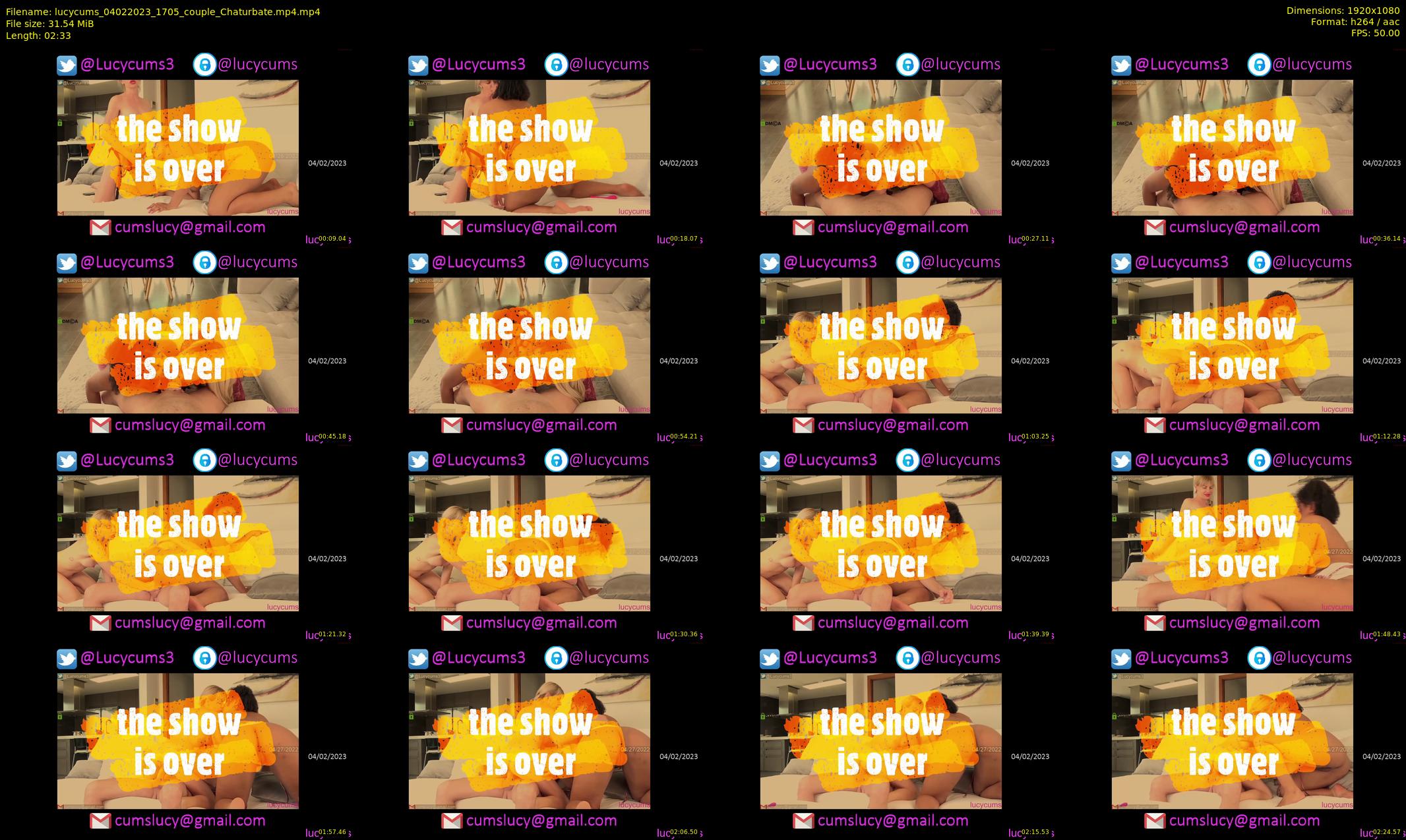 lucycums — 3 minute Chaturbate couple cam show recording, 1080p, Feb 4, 2023