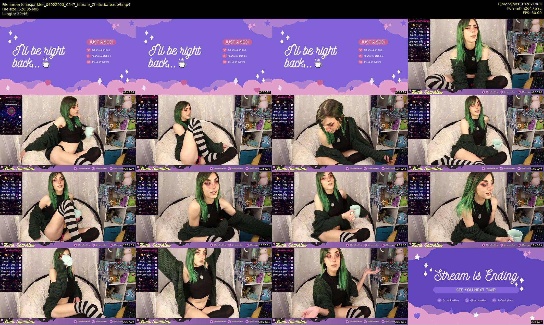 lunasparkles — 31 minute Chaturbate female cam show recording, 1080p, Feb 4, 2023