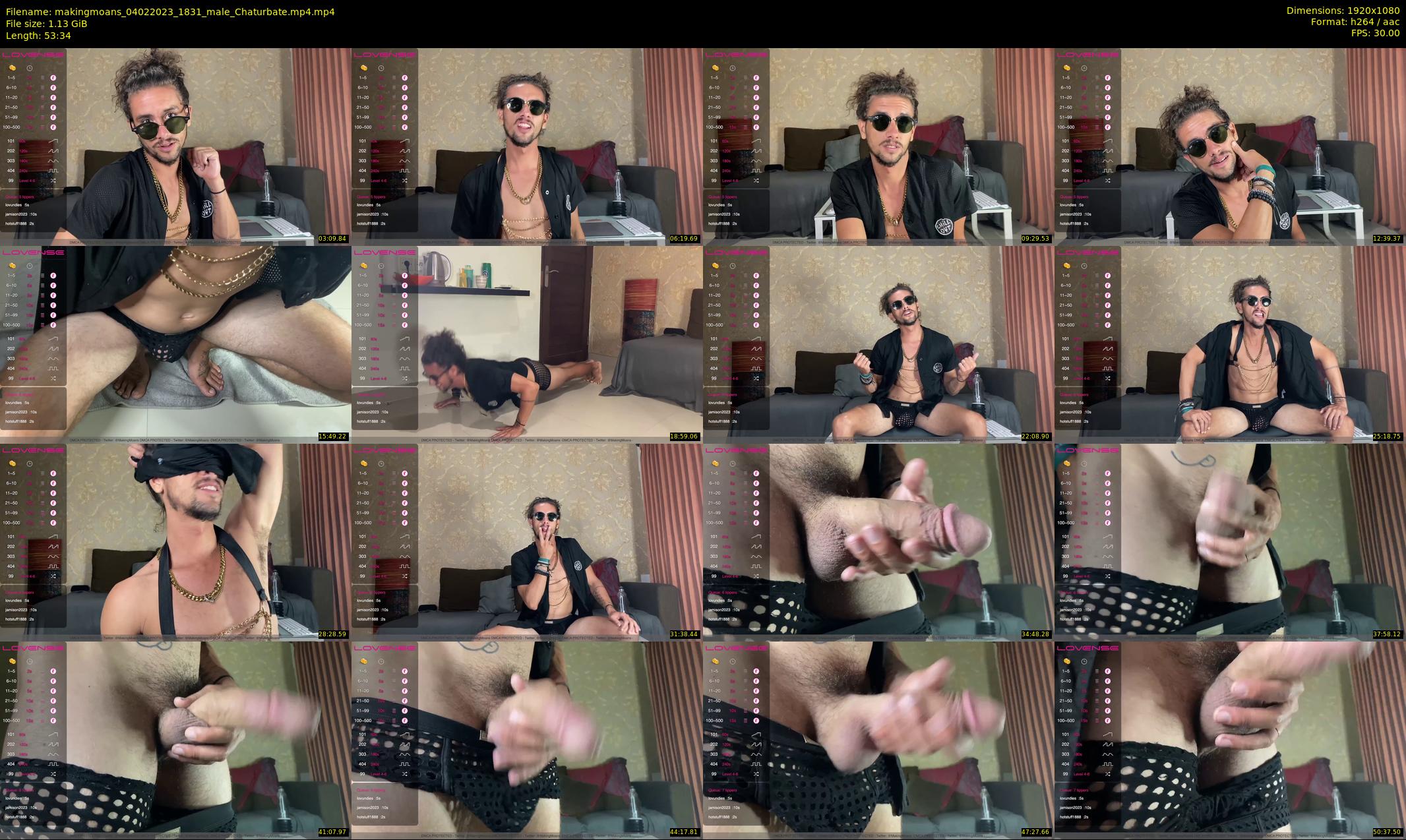 makingmoans — 54 minute Chaturbate male cam show recording, 1080p, Feb 4, 2023