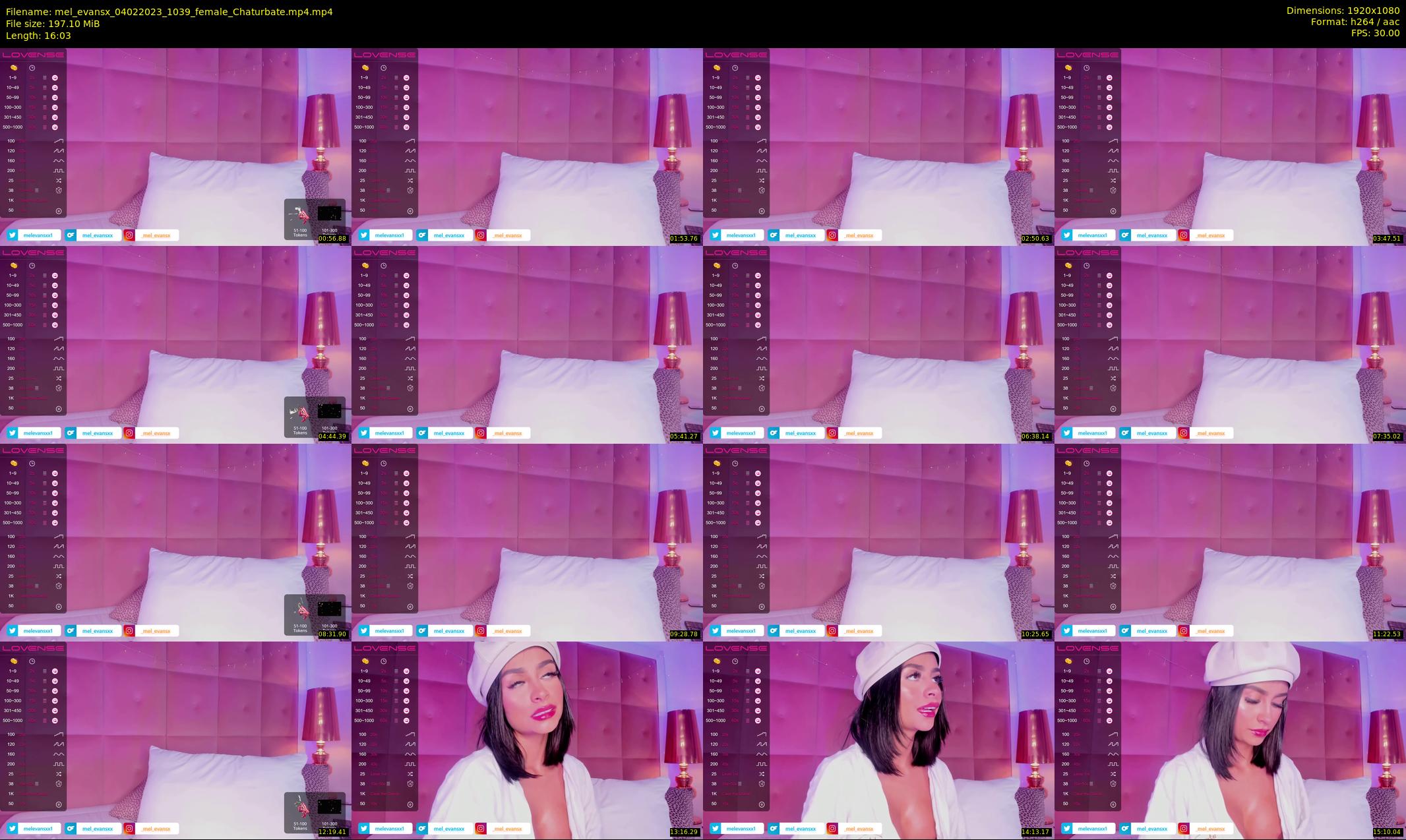 mel_evansx — 17 minute Chaturbate female cam show recording, 1080p, Feb 4, 2023