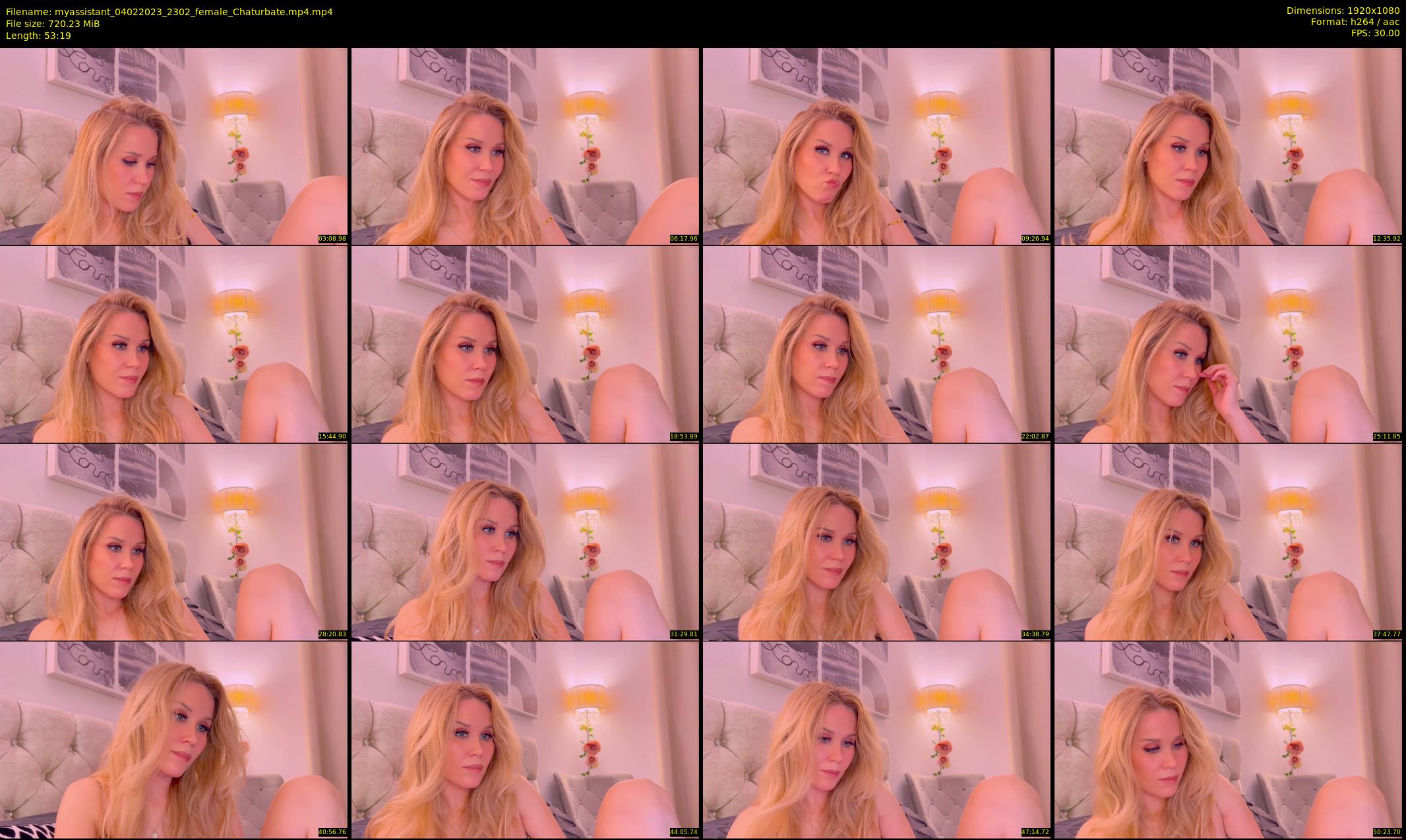 myassistant — 54 minute Chaturbate female cam show recording, 1080p, Feb 4, 2023