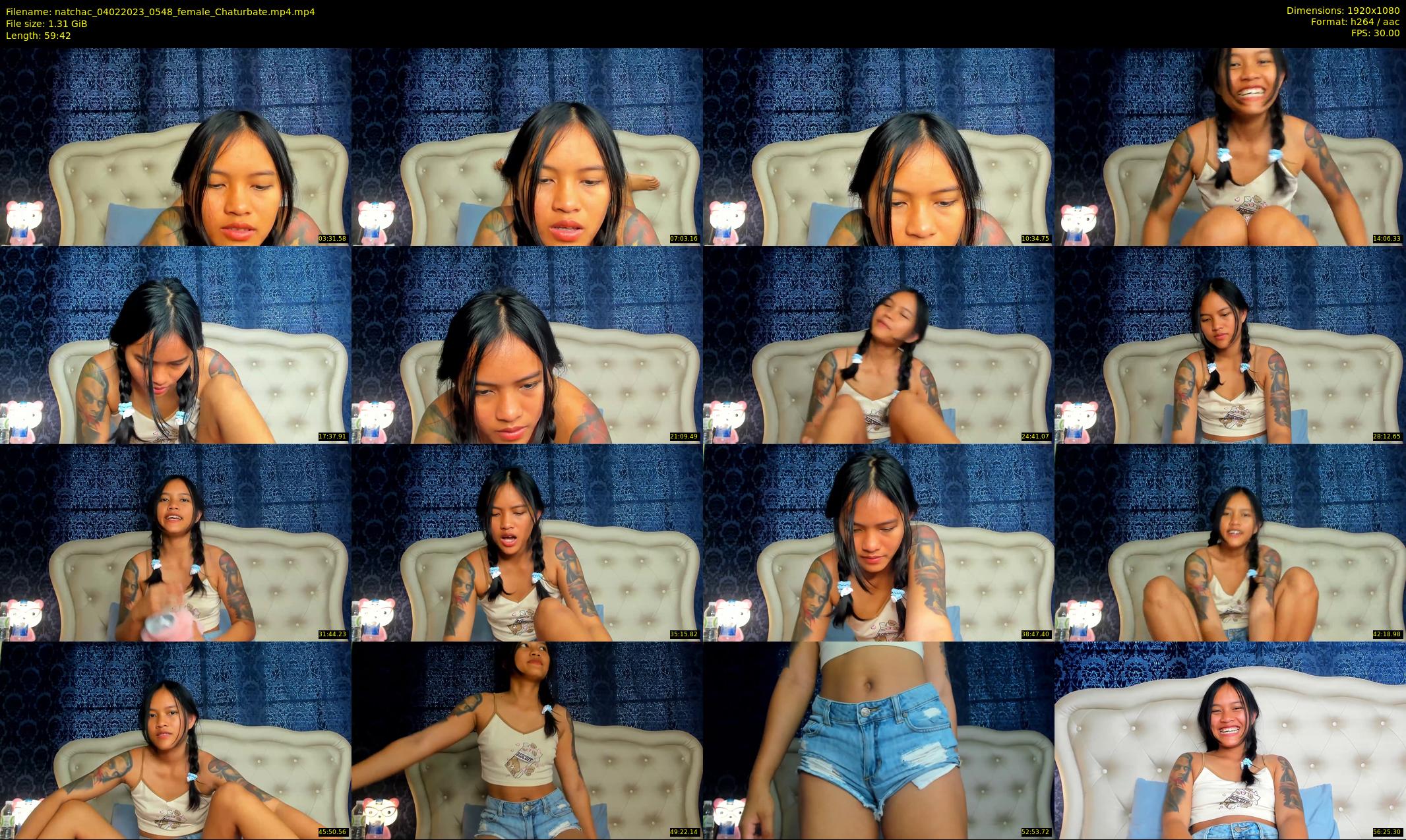 natchac — 60 minute Chaturbate female cam show recording, 1080p, Feb 4, 2023