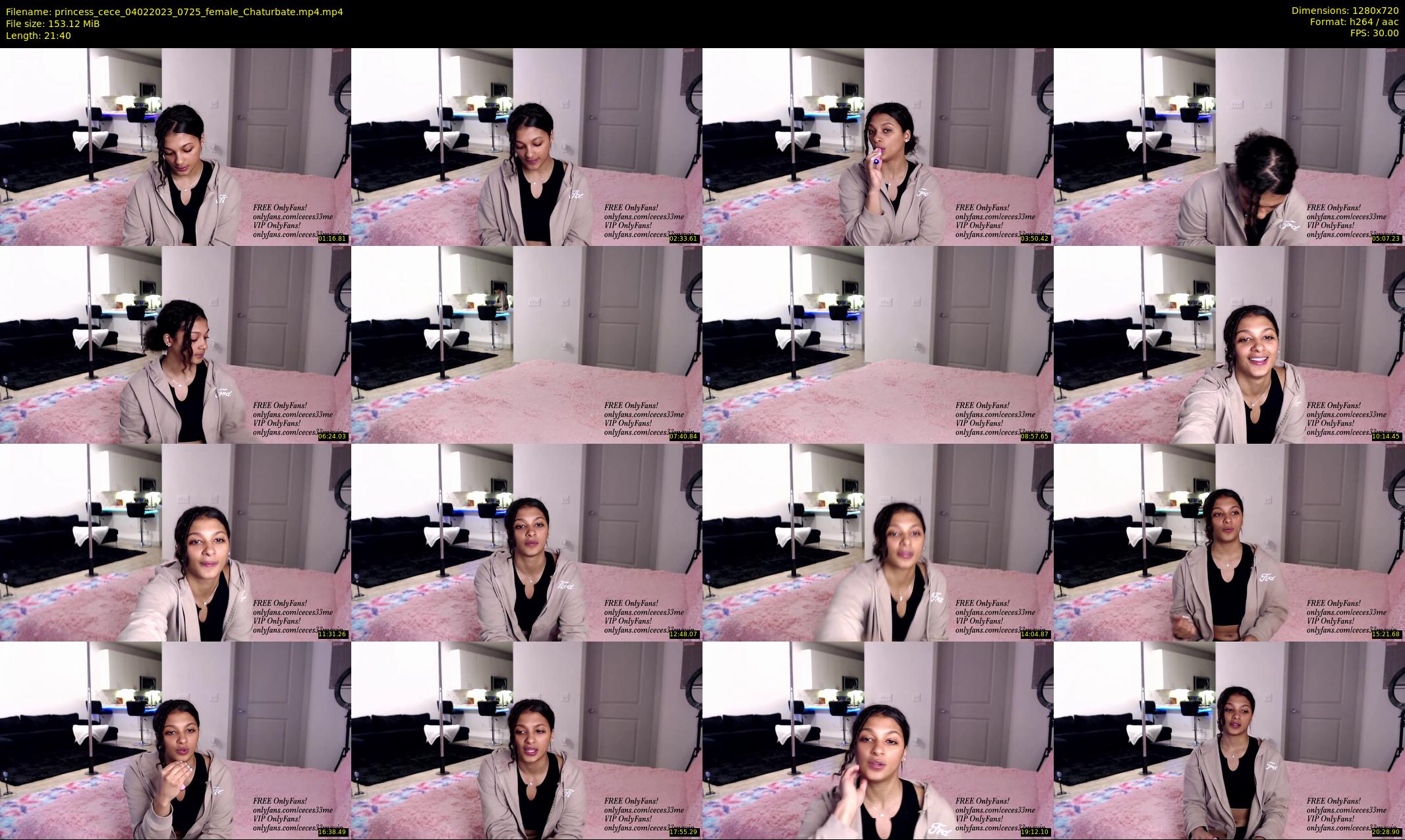 princess_cece — 22 minute Chaturbate female cam show recording, 720p, Feb 4, 2023