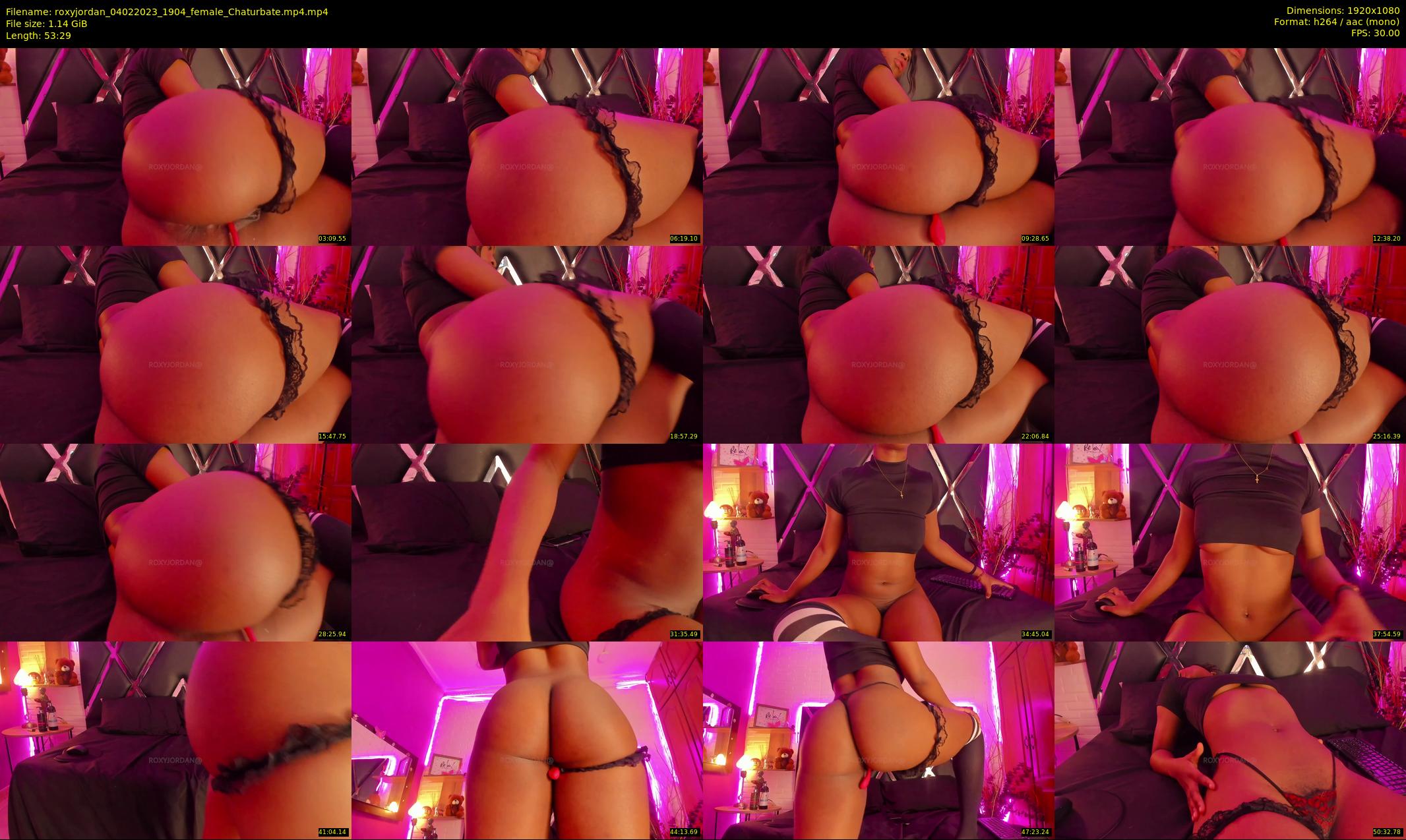 roxyjordan — 54 minute Chaturbate female cam show recording, 1080p, Feb 4, 2023