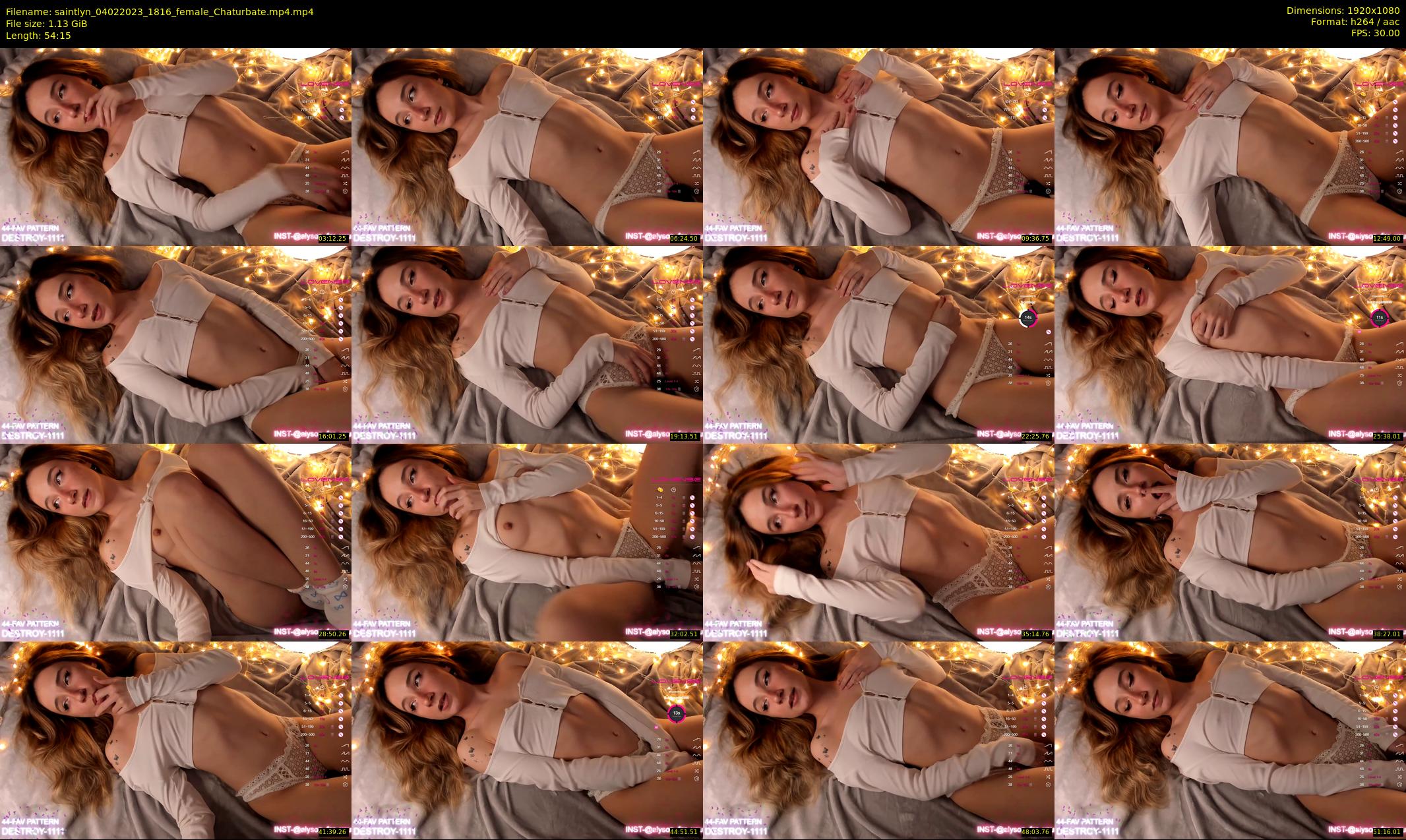 saintlyn — 55 minute Chaturbate female cam show recording, 1080p, Feb 4, 2023