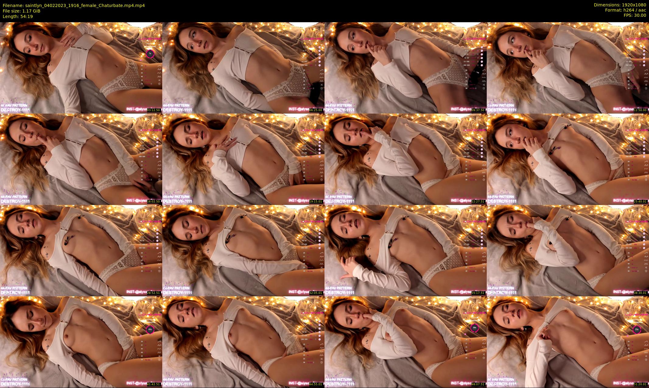 saintlyn — 55 minute Chaturbate female cam show recording, 1080p, Feb 4, 2023