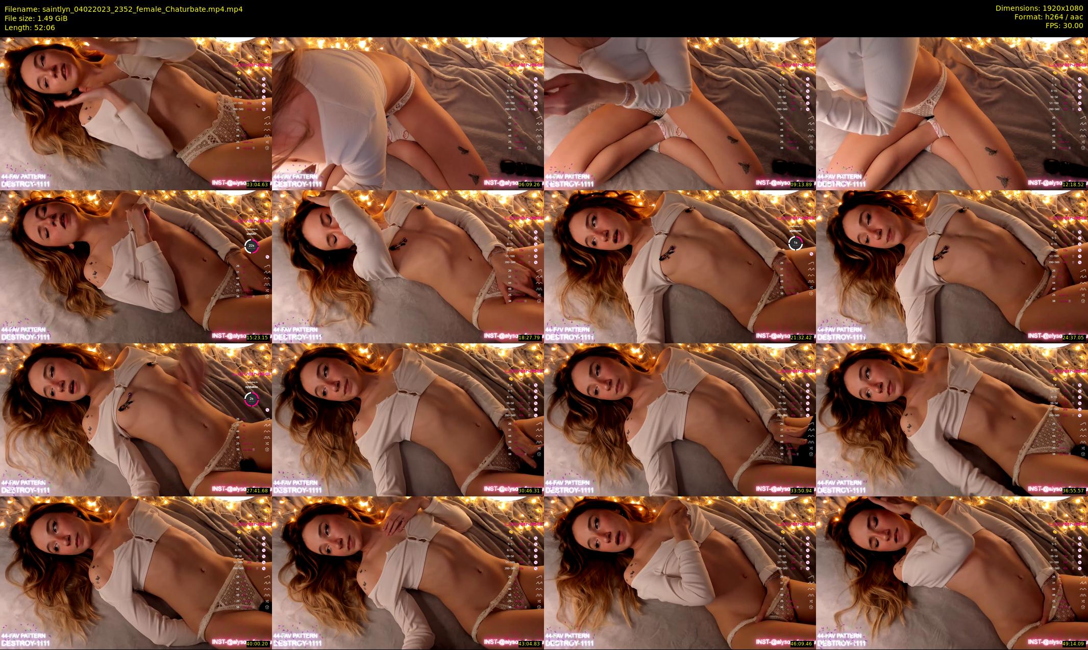 saintlyn — 53 minute Chaturbate female cam show recording, 1080p, Feb 4, 2023