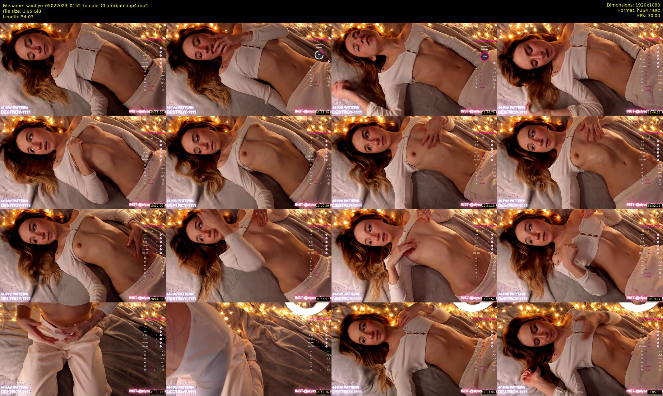 saintlyn — 55 minute Chaturbate female cam show recording, 1080p, Feb 5, 2023