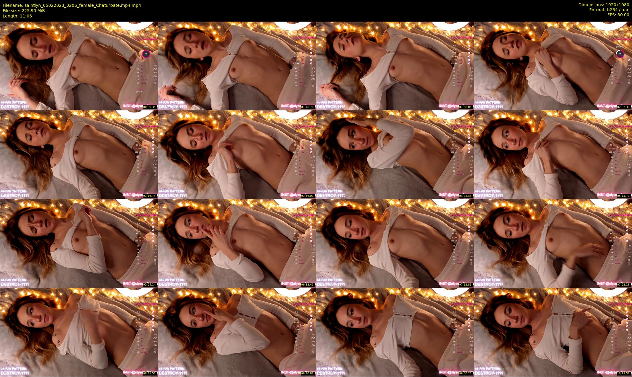 saintlyn — 12 minute Chaturbate female cam show recording, 1080p, Feb 5, 2023