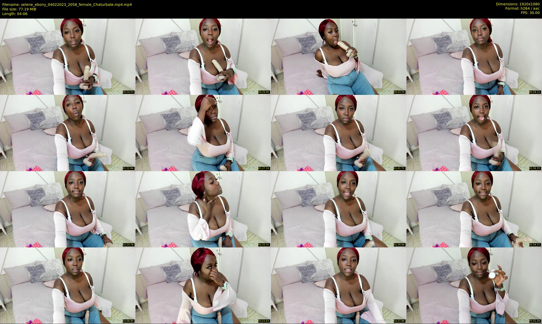 selene_ebony — 5 minute Chaturbate female cam show recording, 1080p, Feb 4, 2023