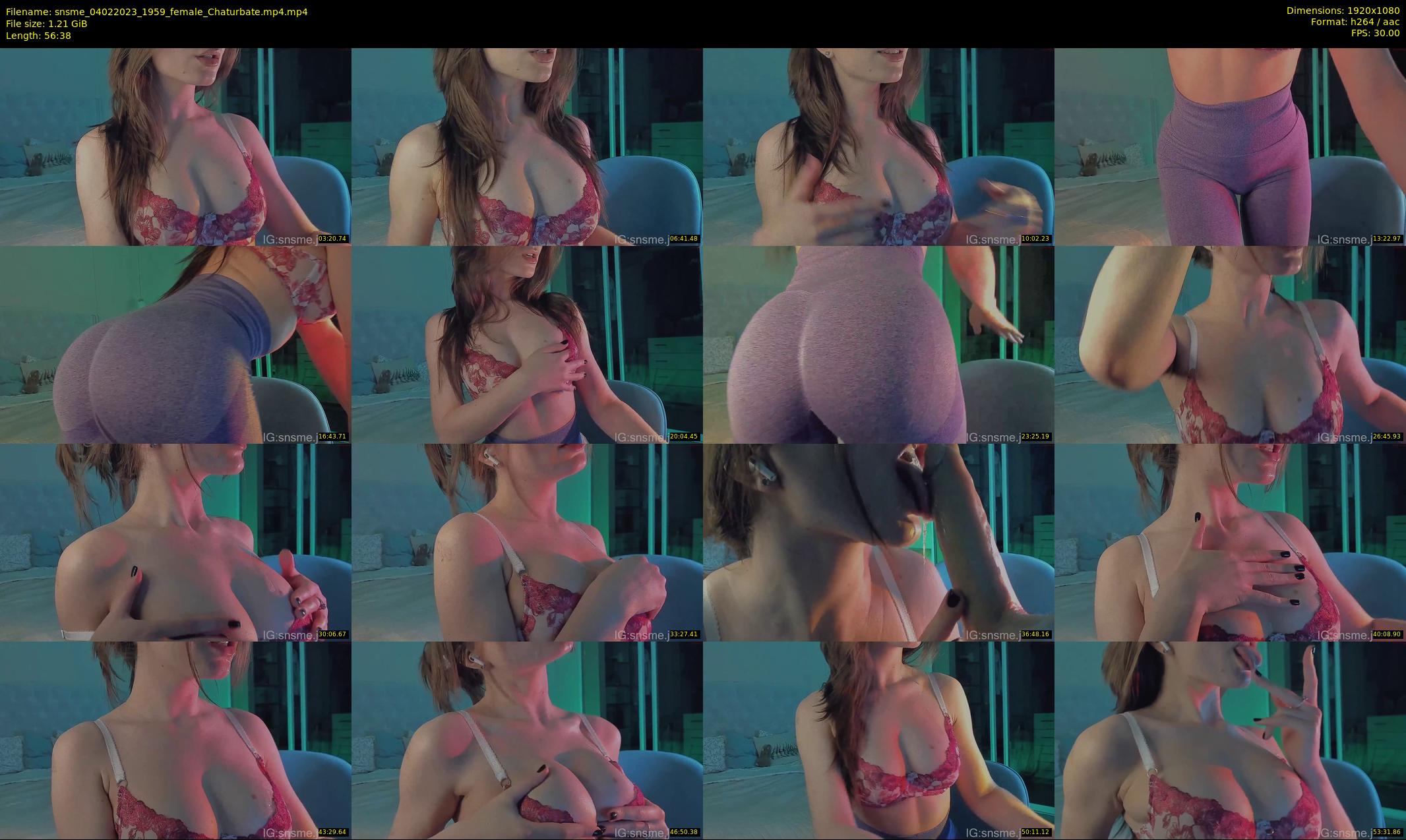 snsme — 57 minute Chaturbate female cam show recording, 1080p, Feb 4, 2023