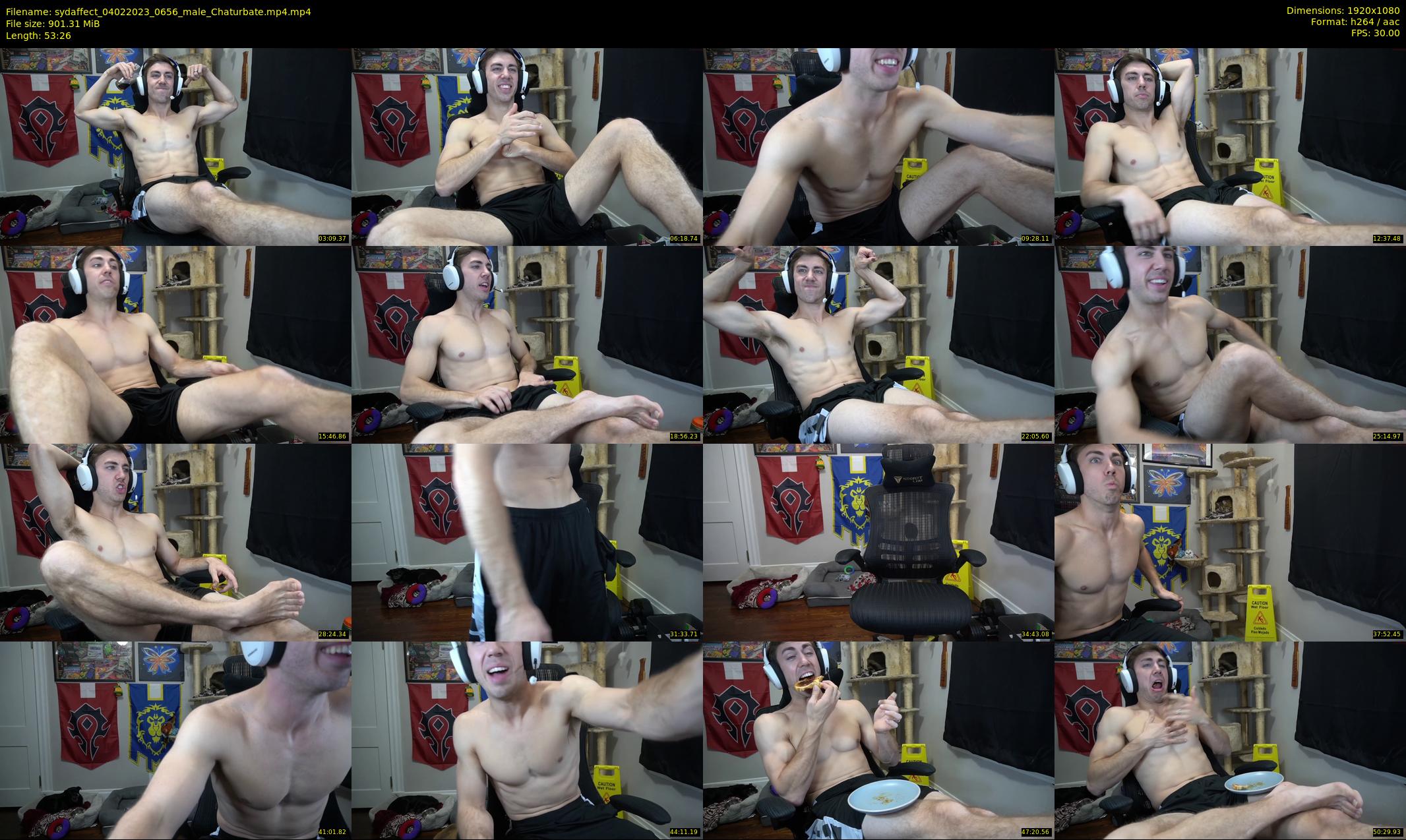 sydaffect — 54 minute Chaturbate male cam show recording, 1080p, Feb 4, 2023