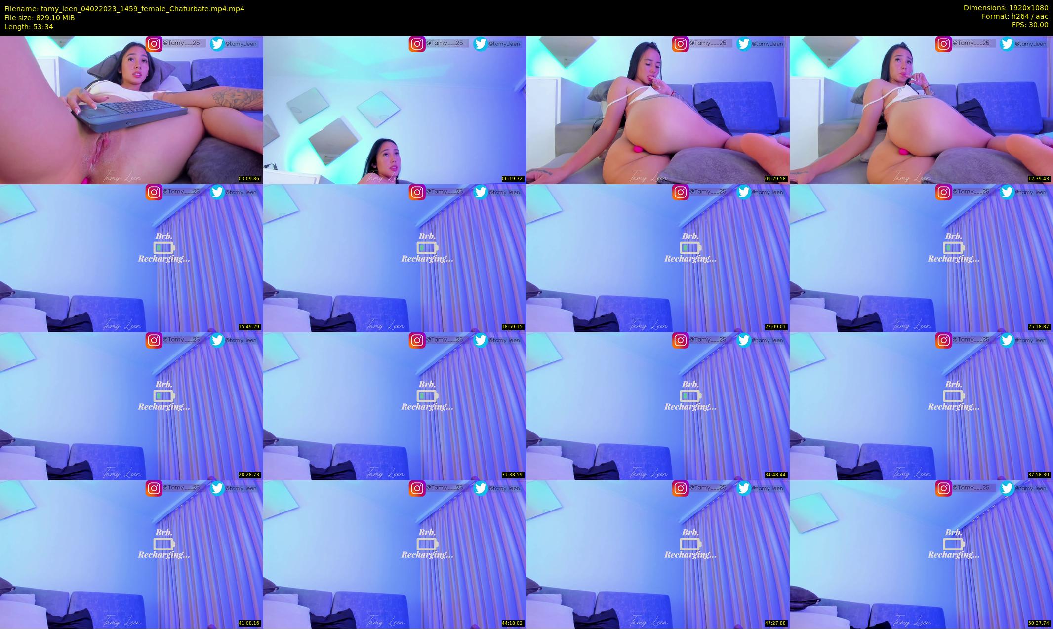 tamy_leen — 54 minute Chaturbate female cam show recording, 1080p, Feb 4, 2023