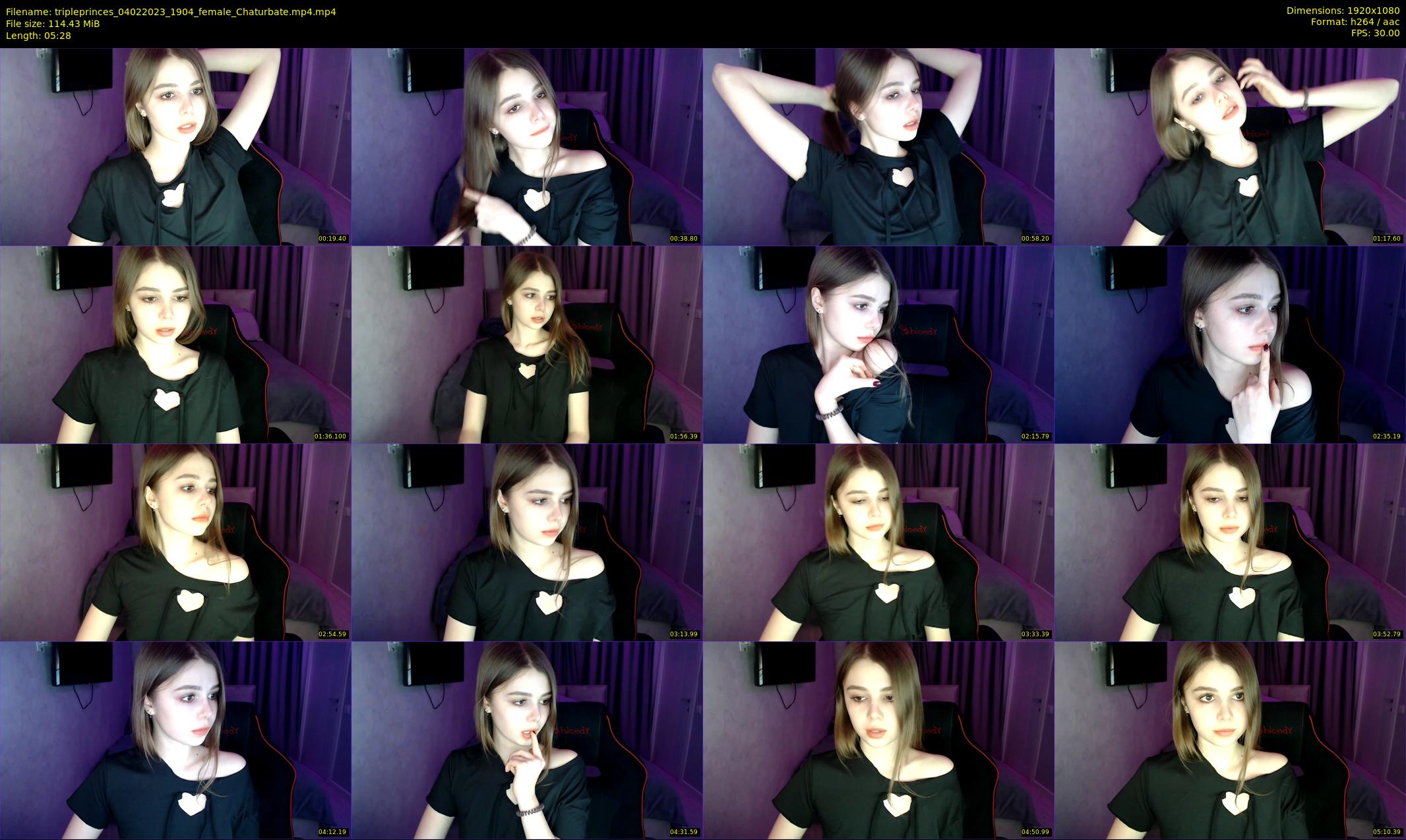 tripleprinces — 6 minute Chaturbate female cam show recording, 1080p, Feb 4, 2023