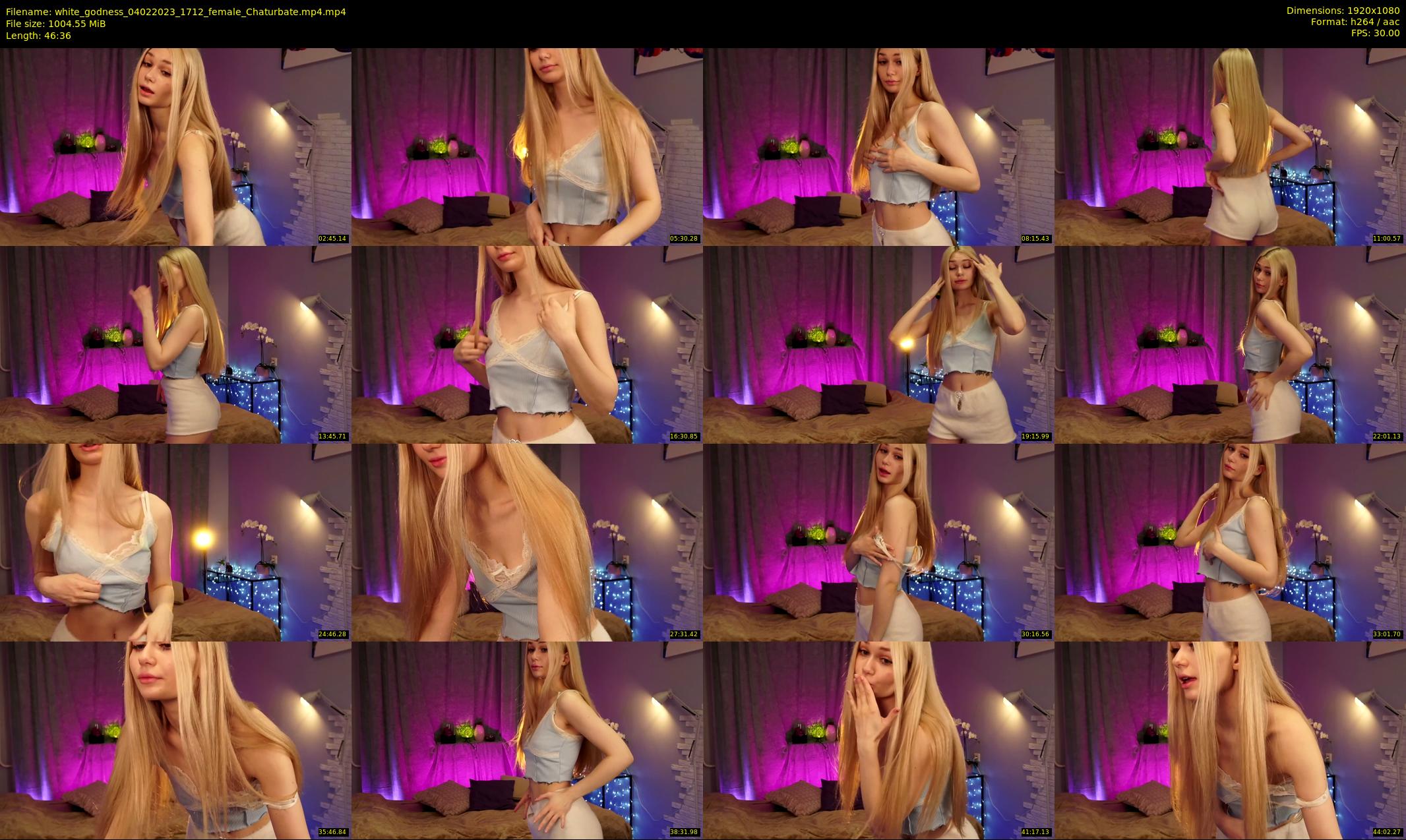 white_godness — 47 minute Chaturbate female cam show recording, 1080p, Feb 4, 2023