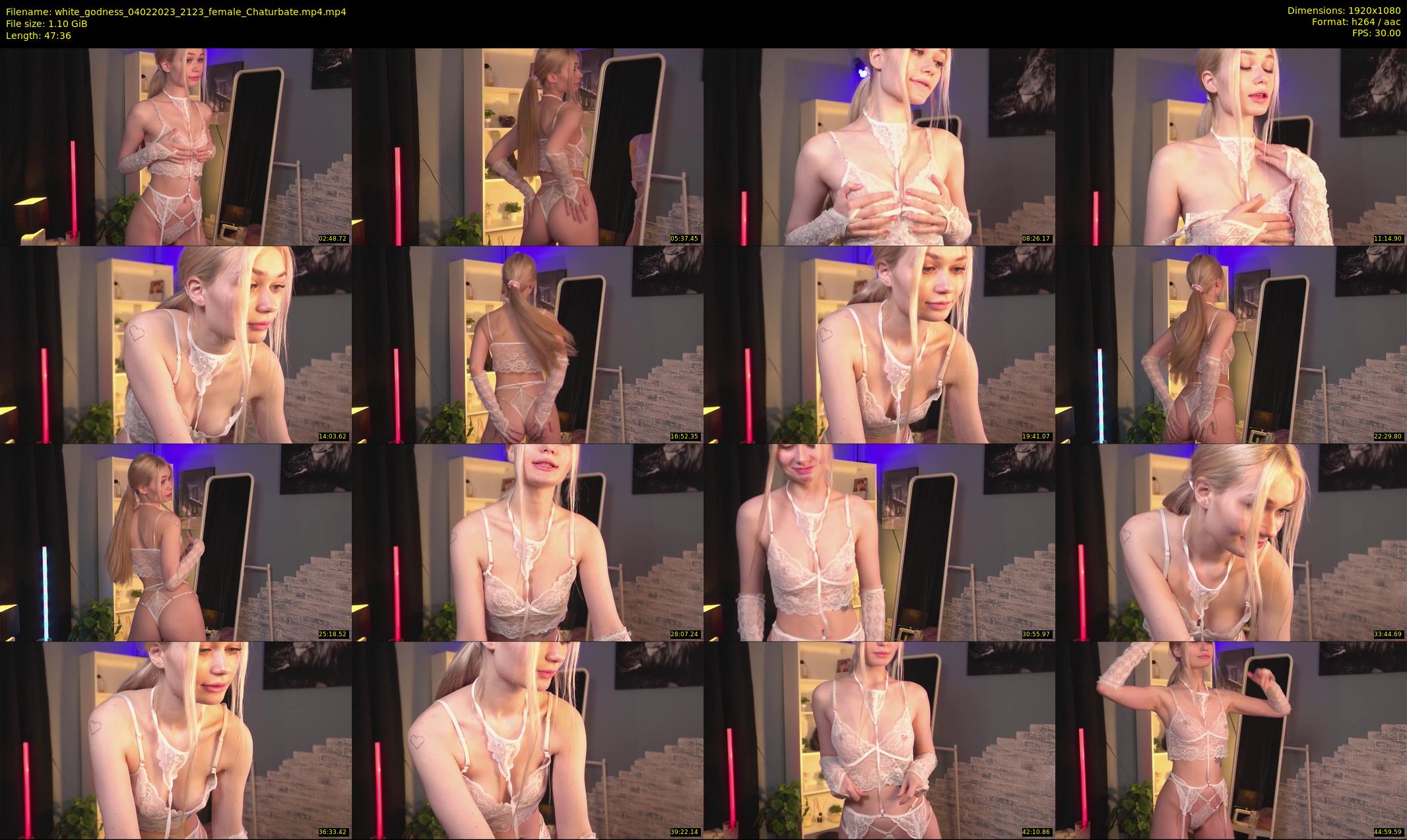 white_godness — 48 minute Chaturbate female cam show recording, 1080p, Feb 4, 2023