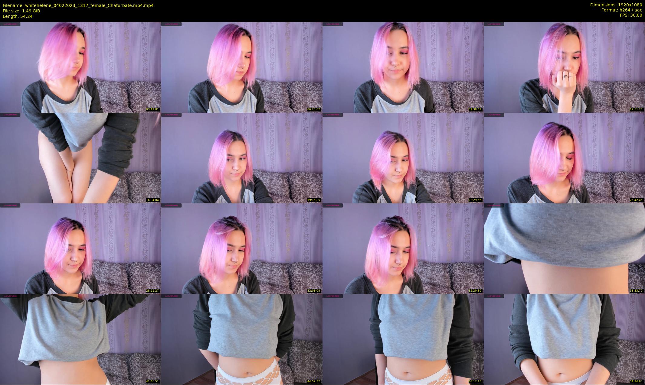 whitehelene — 55 minute Chaturbate female cam show recording, 1080p, Feb 4, 2023