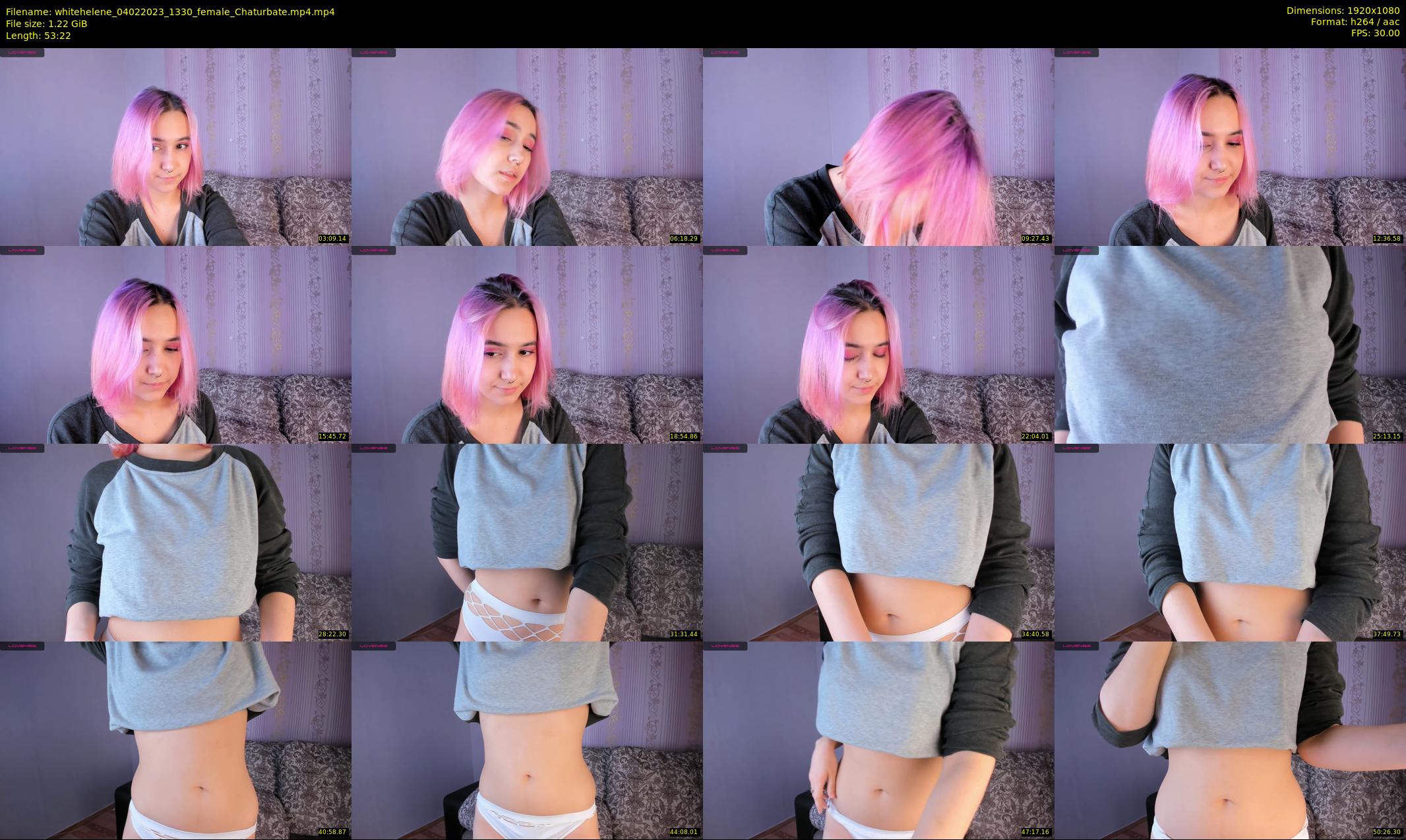 whitehelene — 54 minute Chaturbate female cam show recording, 1080p, Feb 4, 2023