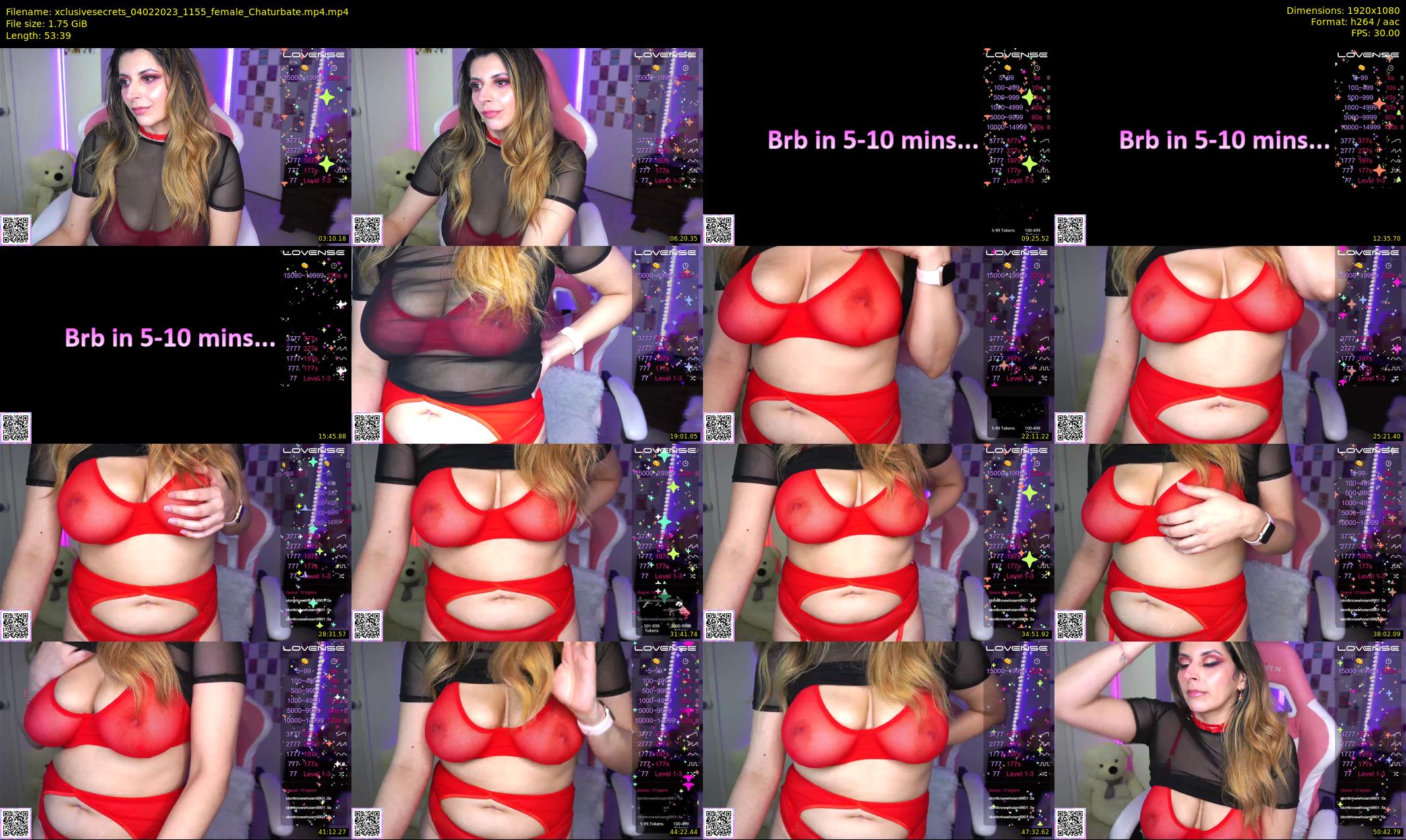 xclusivesecrets — 54 minute Chaturbate female cam show recording, 1080p, Feb 4, 2023