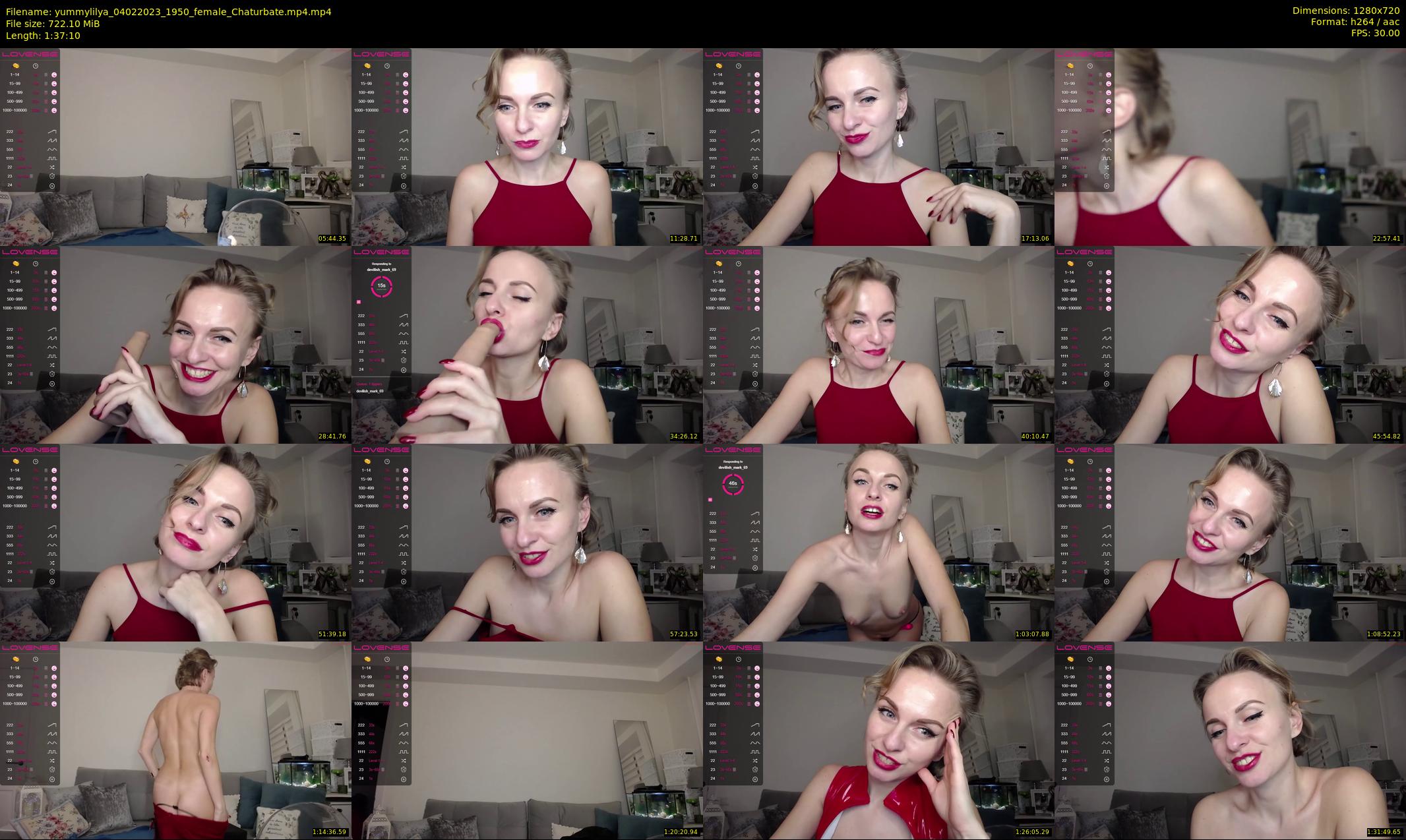 yummylilya — 98 minute Chaturbate female cam show recording, 720p, Feb 4, 2023