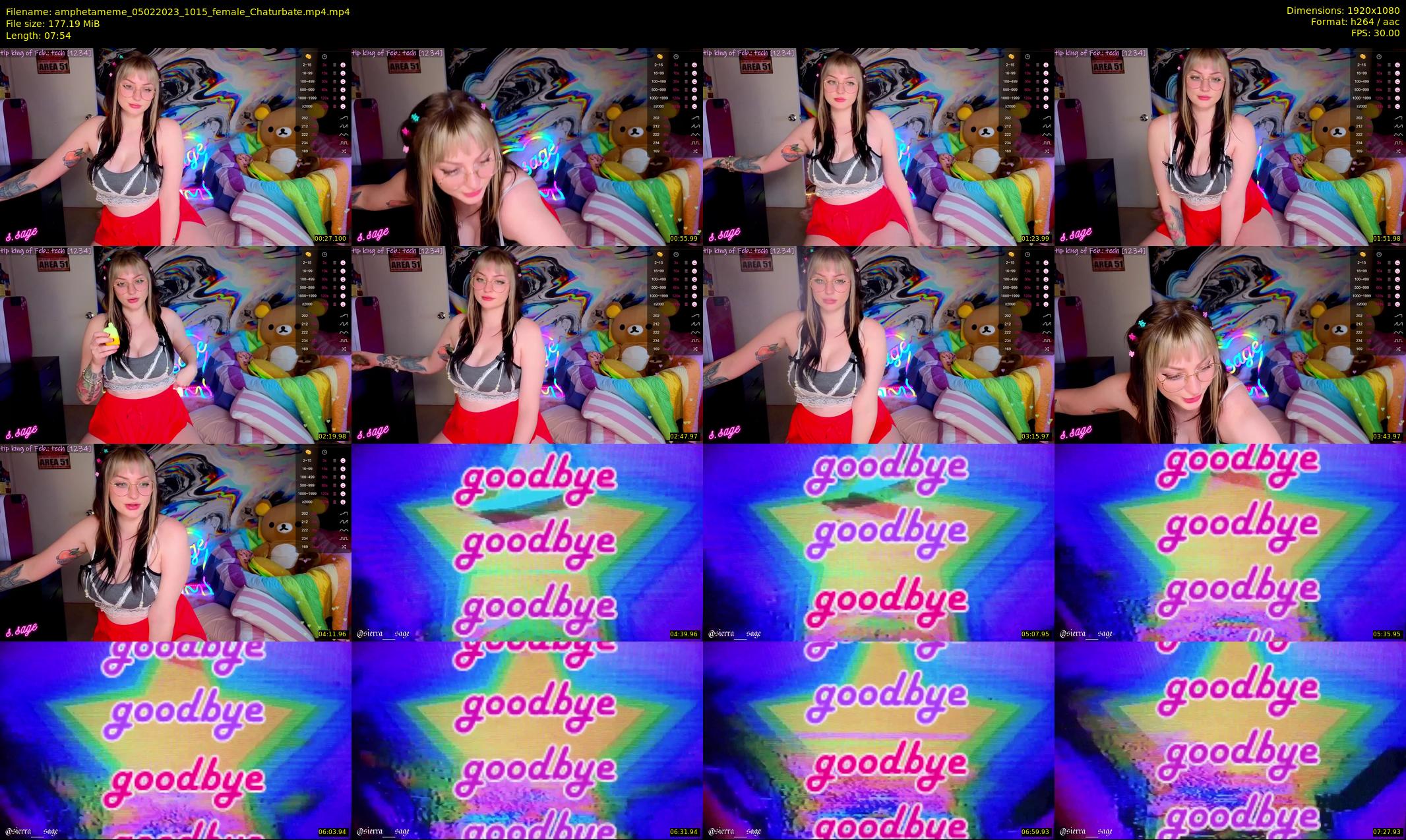amphetameme — 8 minute Chaturbate female cam show recording, 1080p, Feb 5, 2023