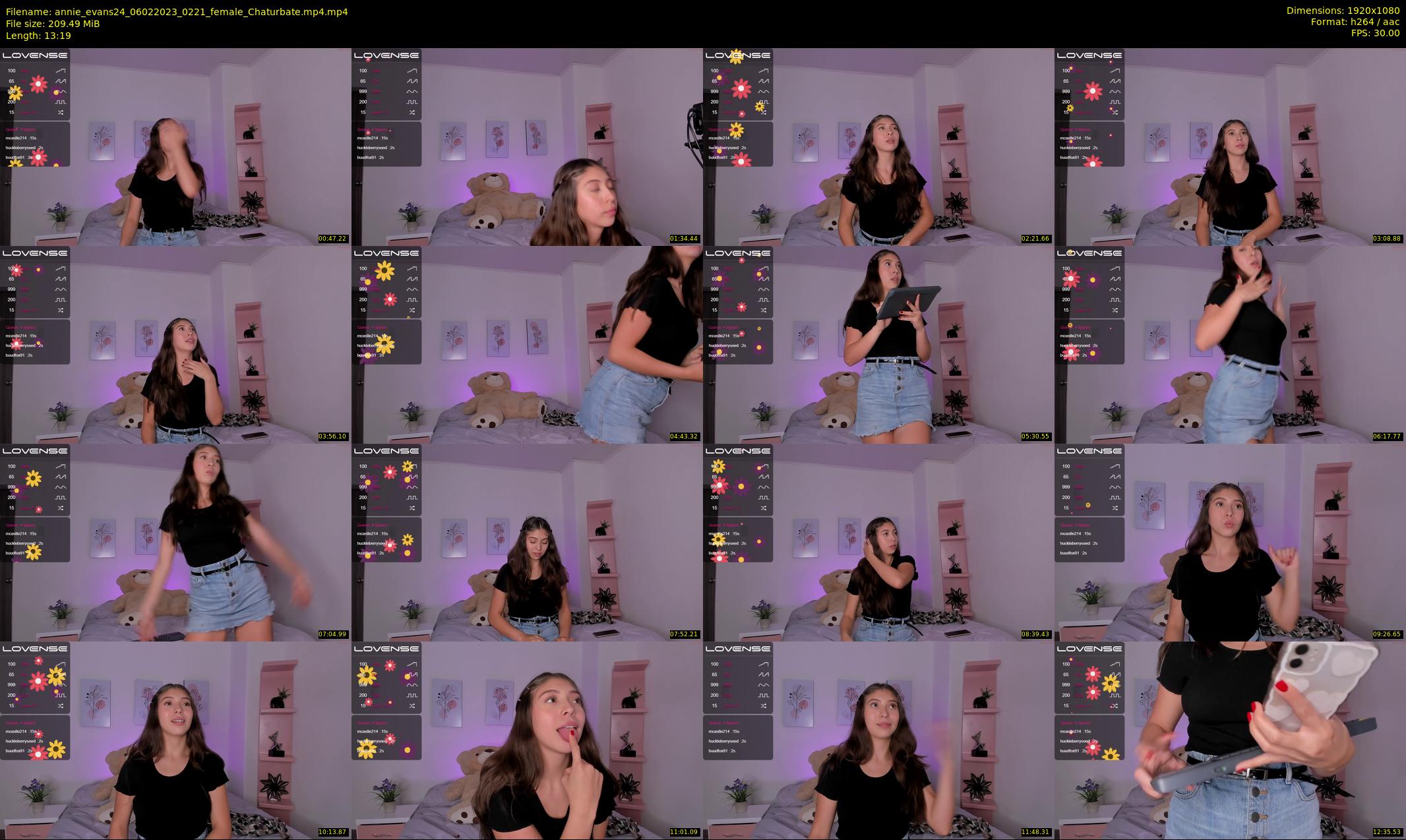 annie_evans24 — 14 minute Chaturbate female cam show recording, 1080p, Feb 6, 2023