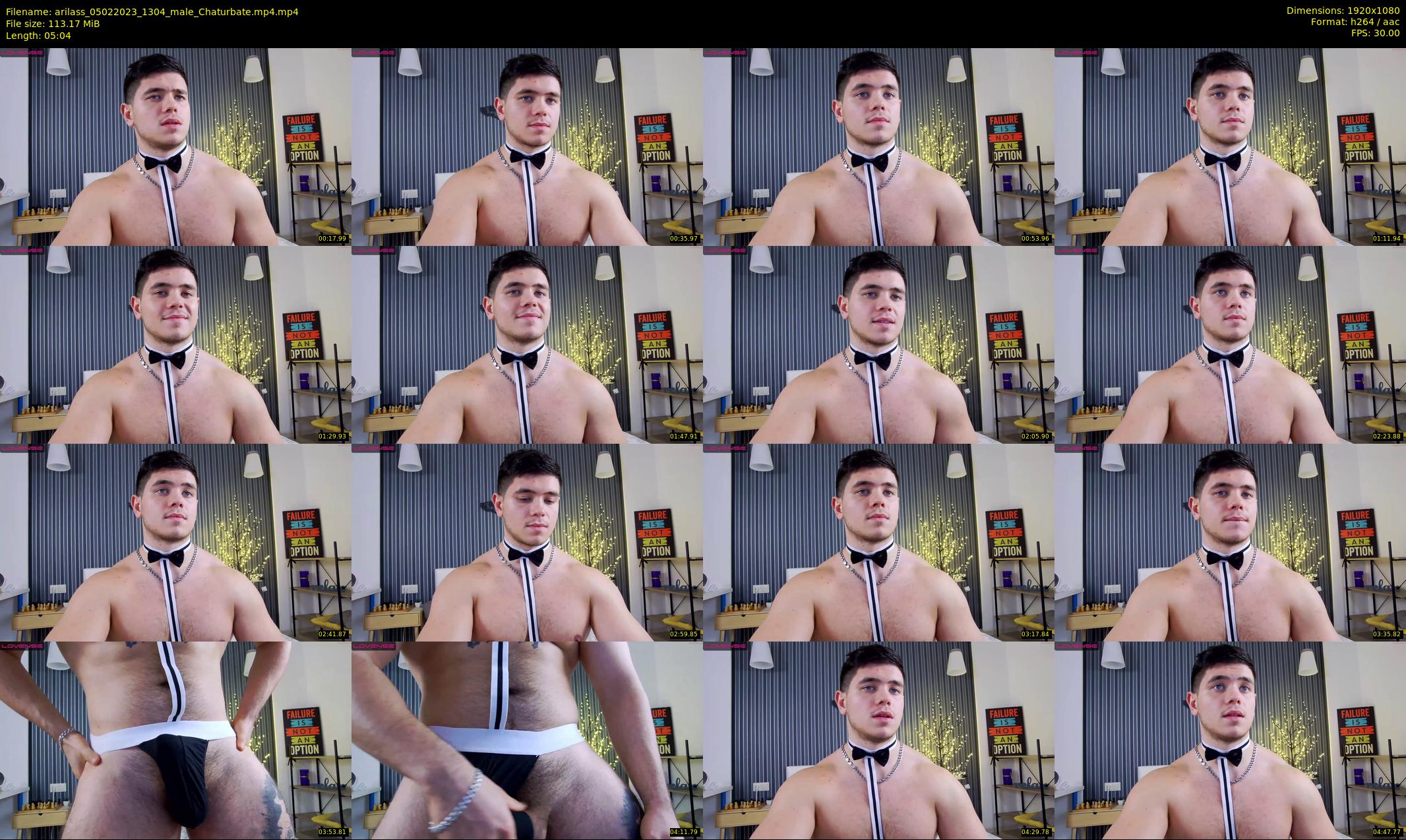 arilass — 6 minute Chaturbate male cam show recording, 1080p, Feb 5, 2023