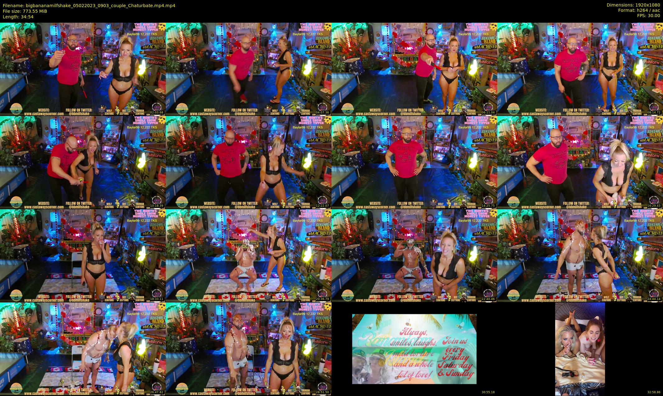 bigbananamilfshake — 35 minute Chaturbate couple cam show recording, 1080p, Feb 5, 2023