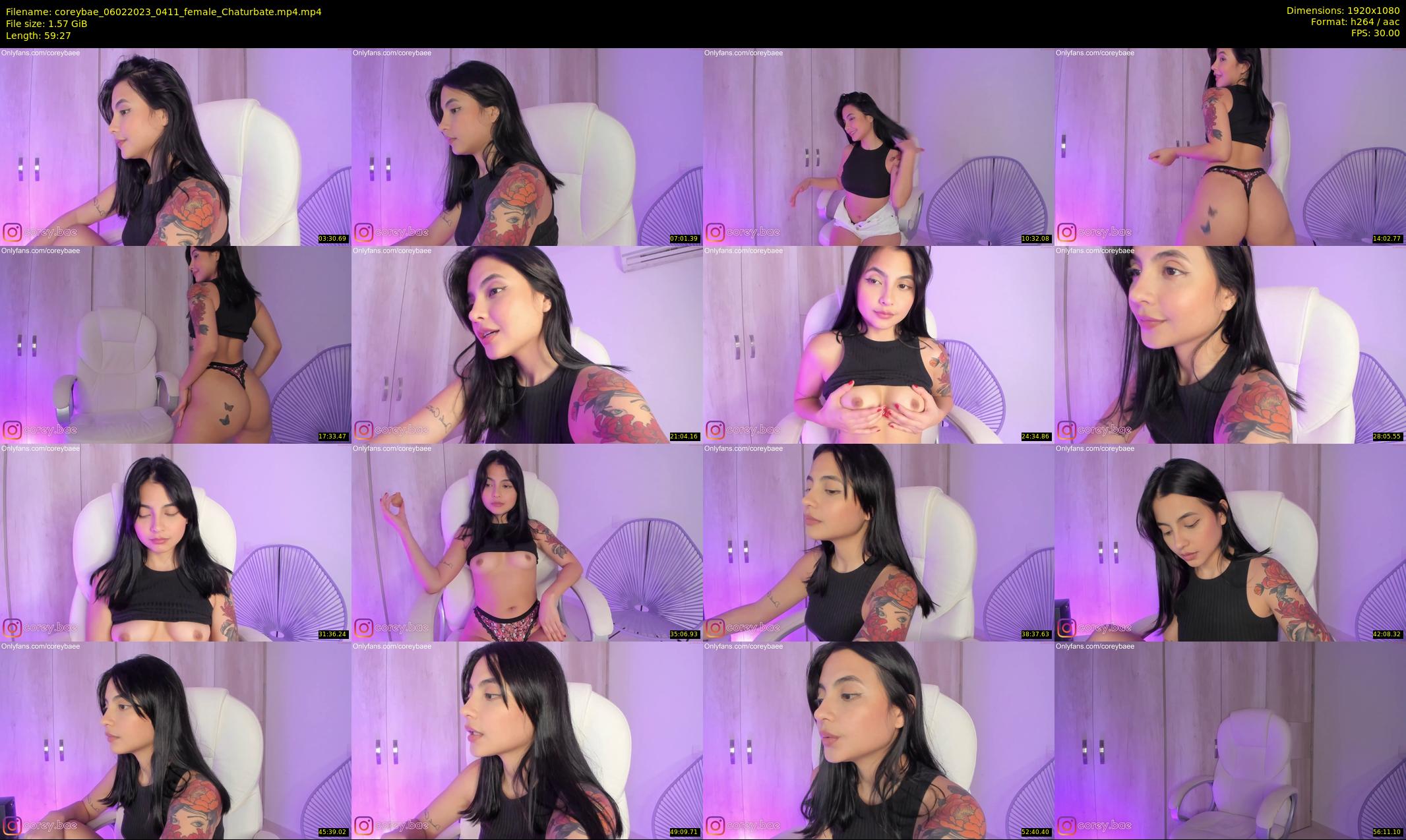 coreybae — 60 minute Chaturbate female cam show recording, 1080p, Feb 6, 2023