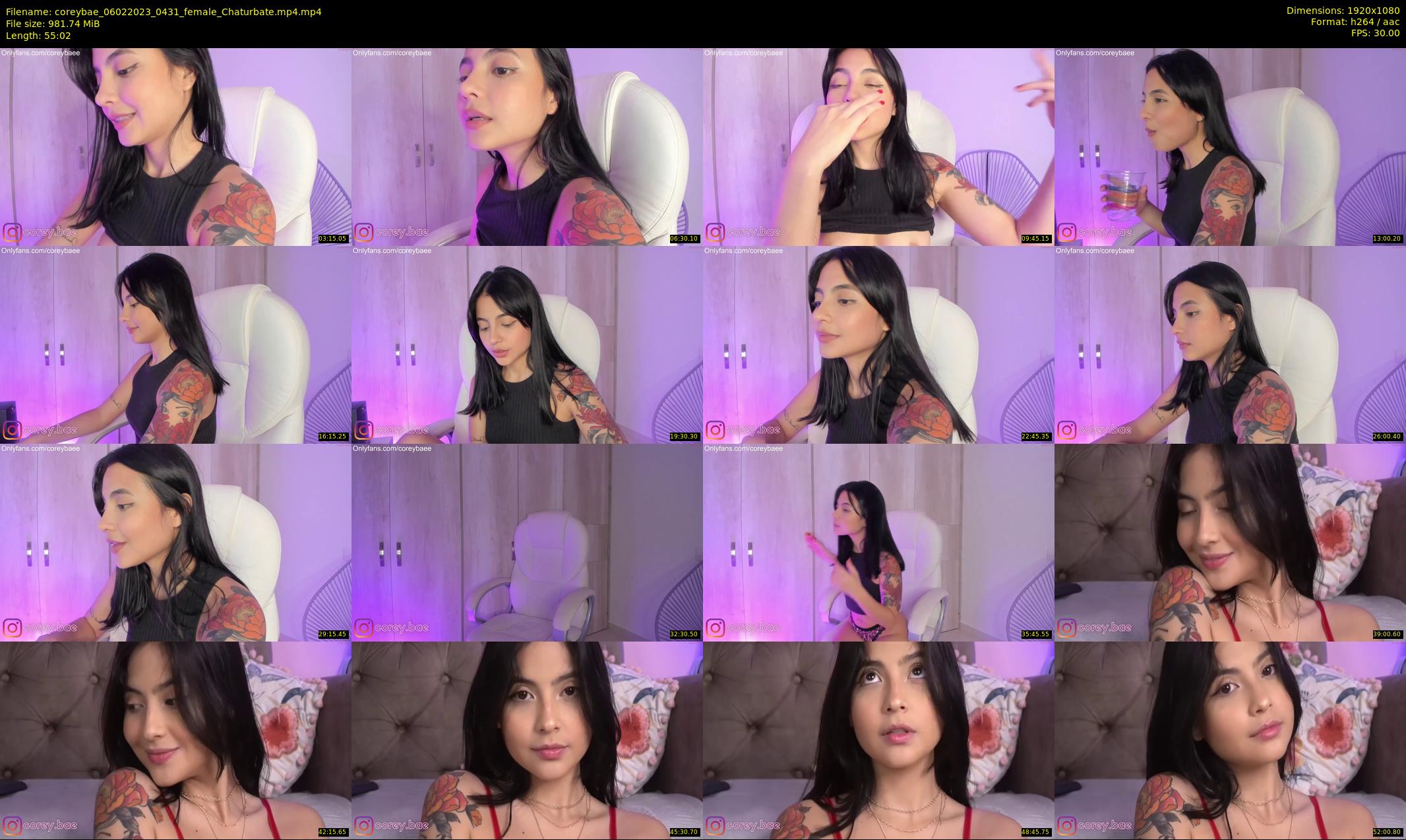 coreybae — 56 minute Chaturbate female cam show recording, 1080p, Feb 6, 2023