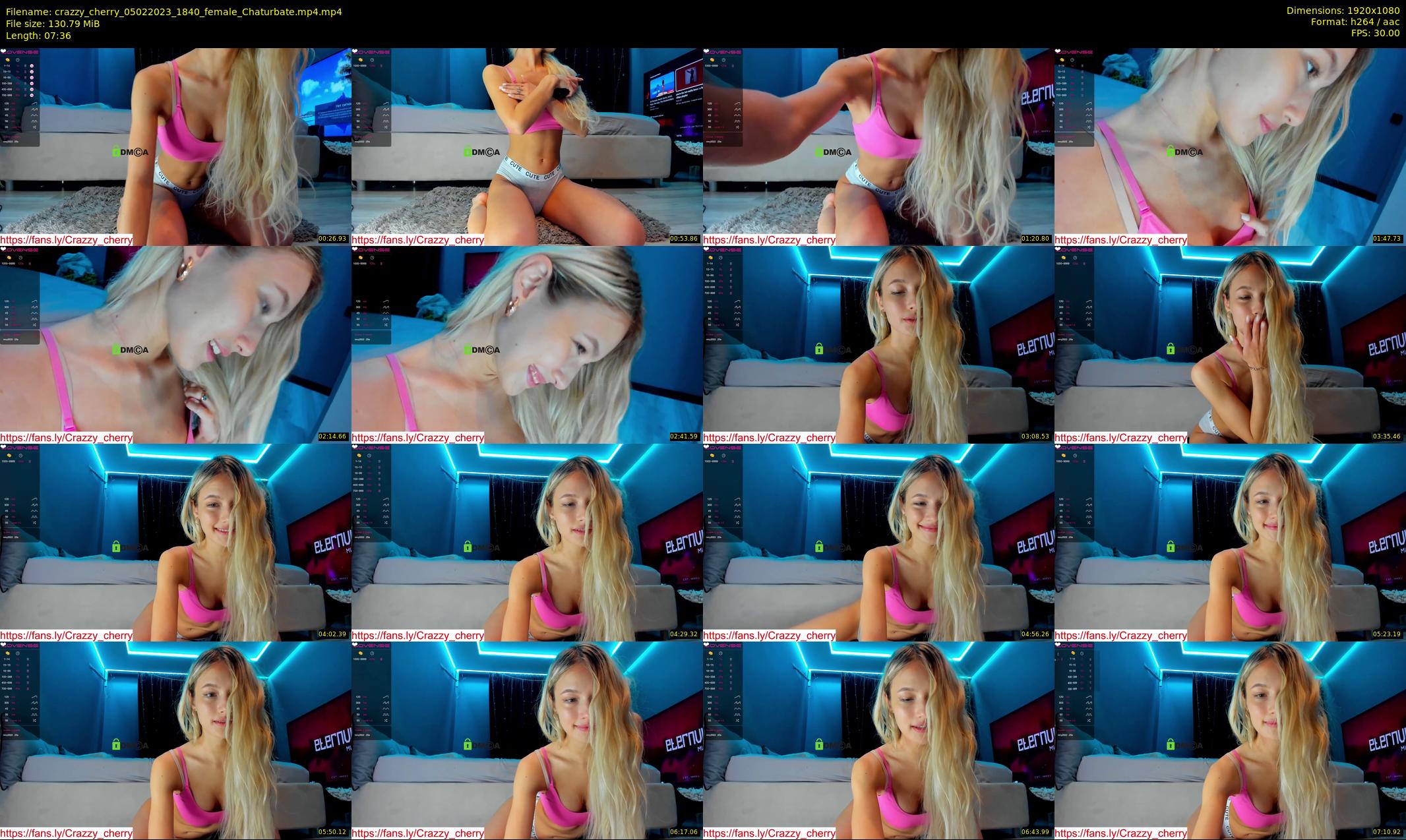 crazzy_cherry — 8 minute Chaturbate female cam show recording, 1080p, Feb 5, 2023