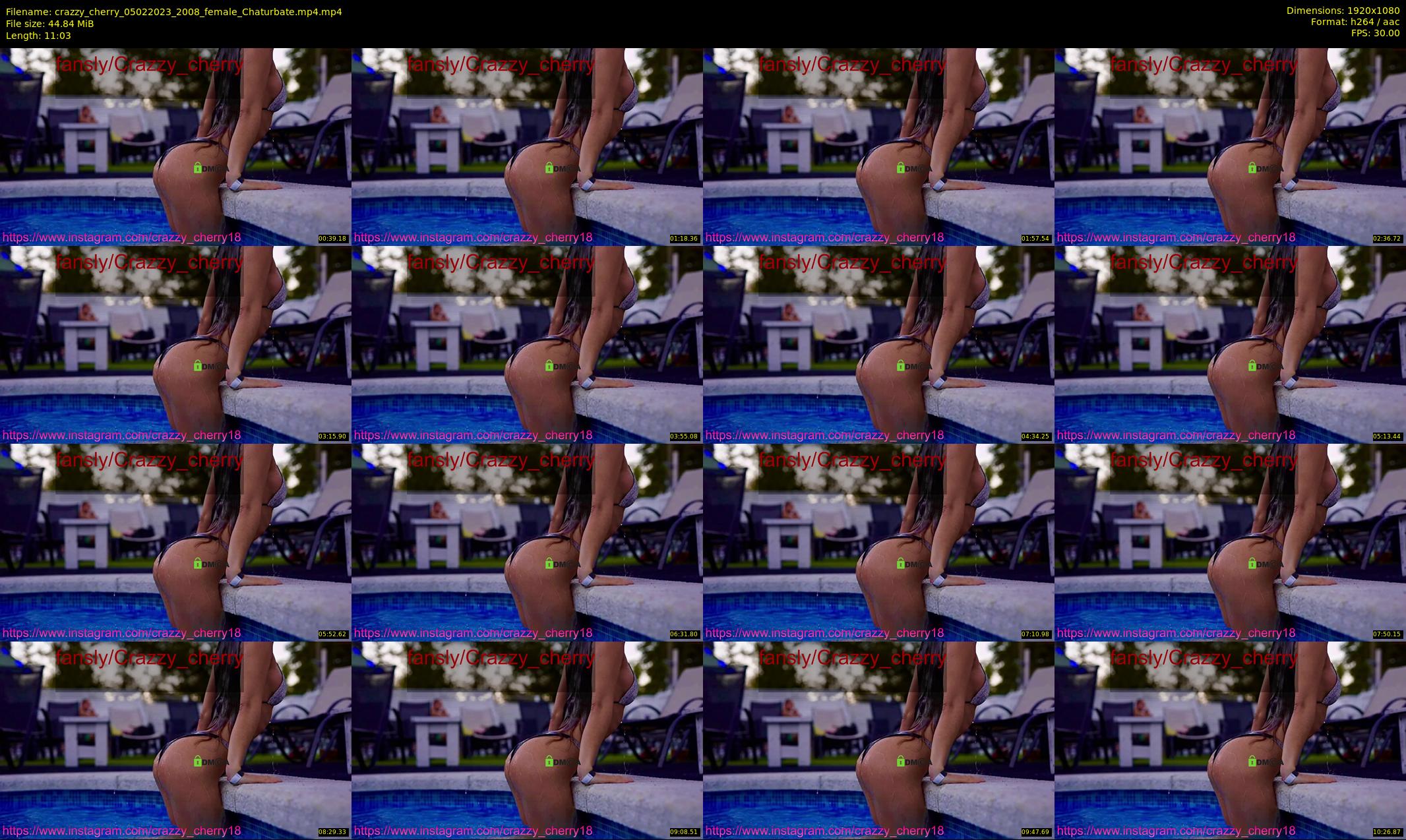 crazzy_cherry — 12 minute Chaturbate female cam show recording, 1080p, Feb 5, 2023