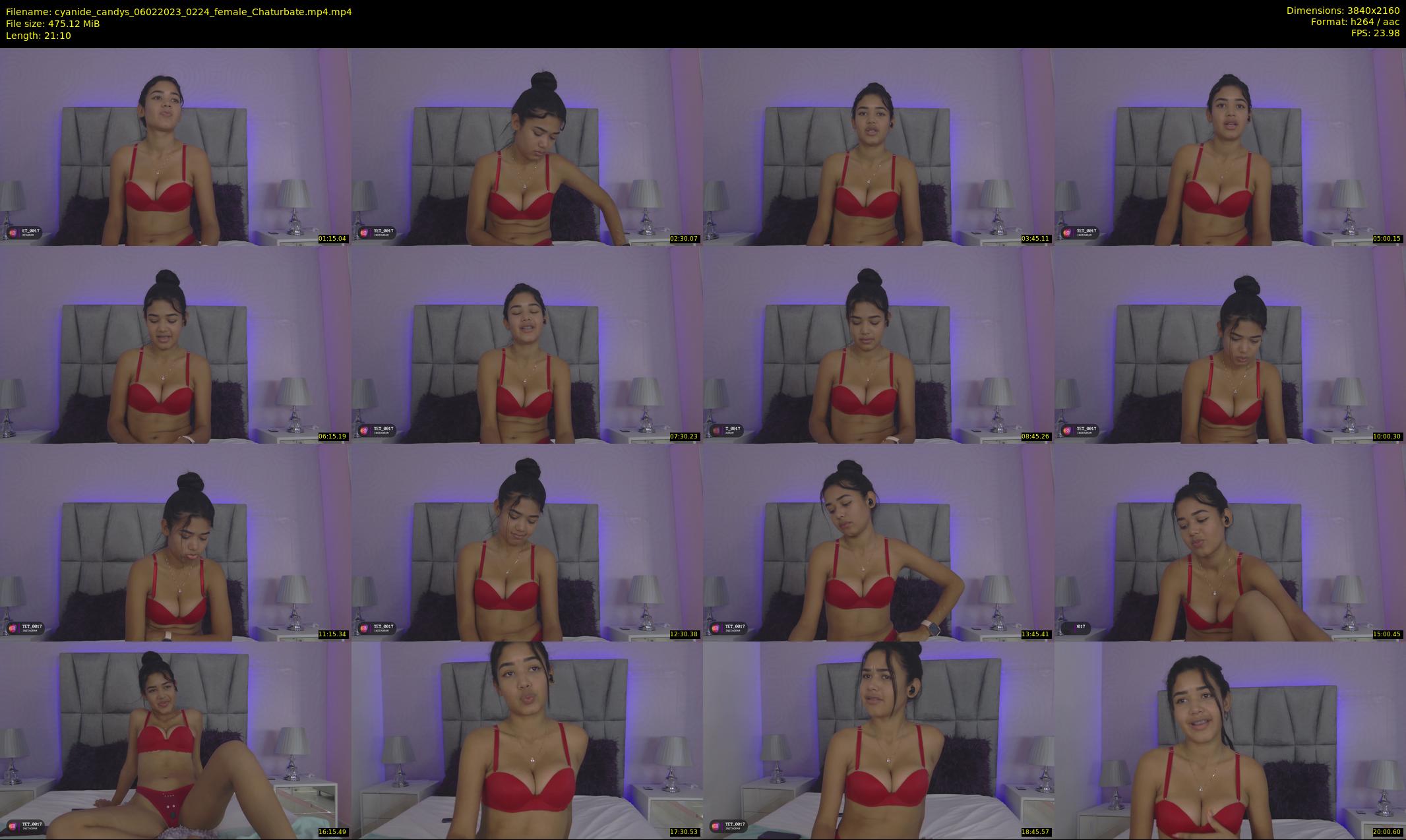 cyanide_candys — 22 minute Chaturbate female cam show recording, 4K, Feb 6, 2023