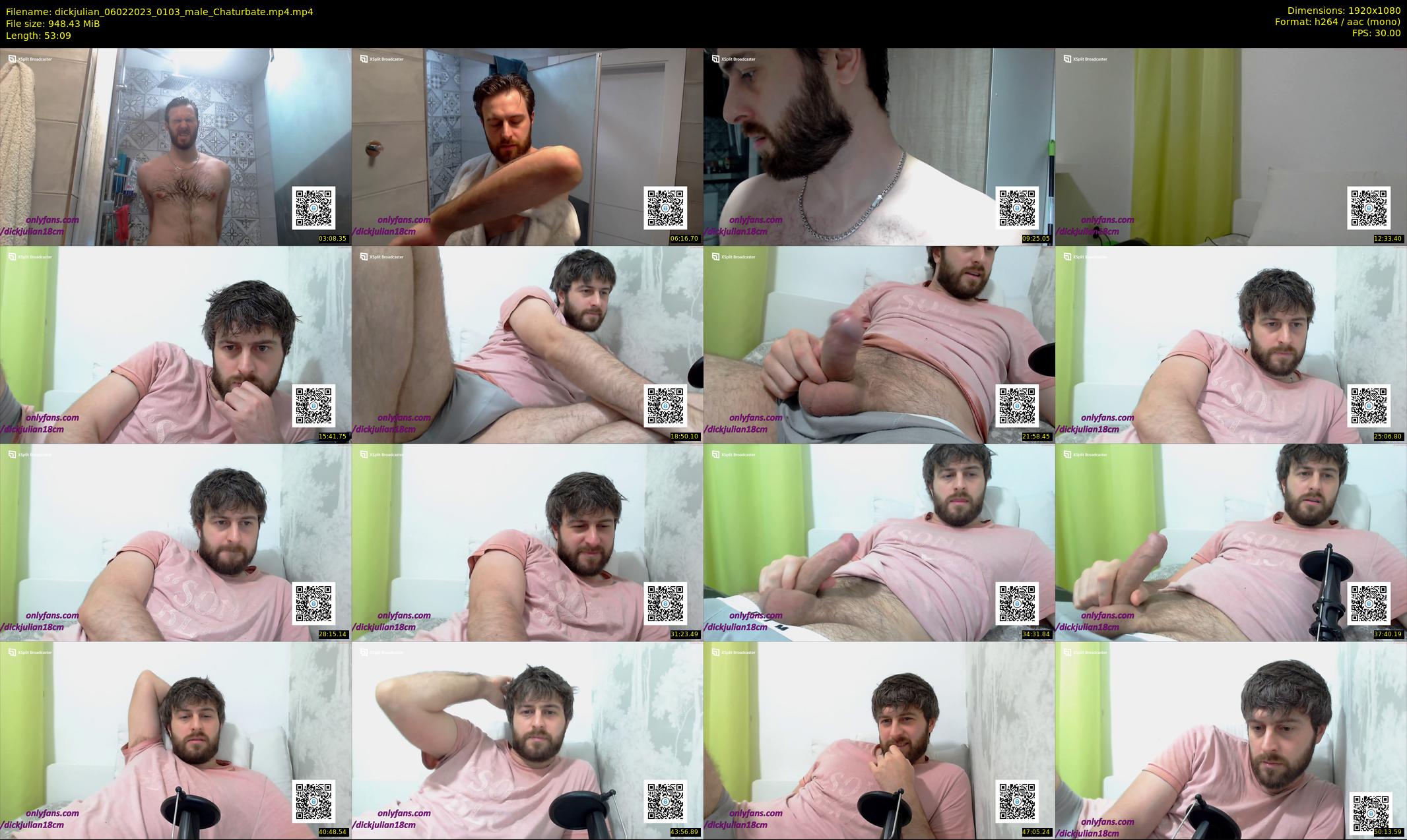 dickjulian — 54 minute Chaturbate male cam show recording, 1080p, Feb 6, 2023