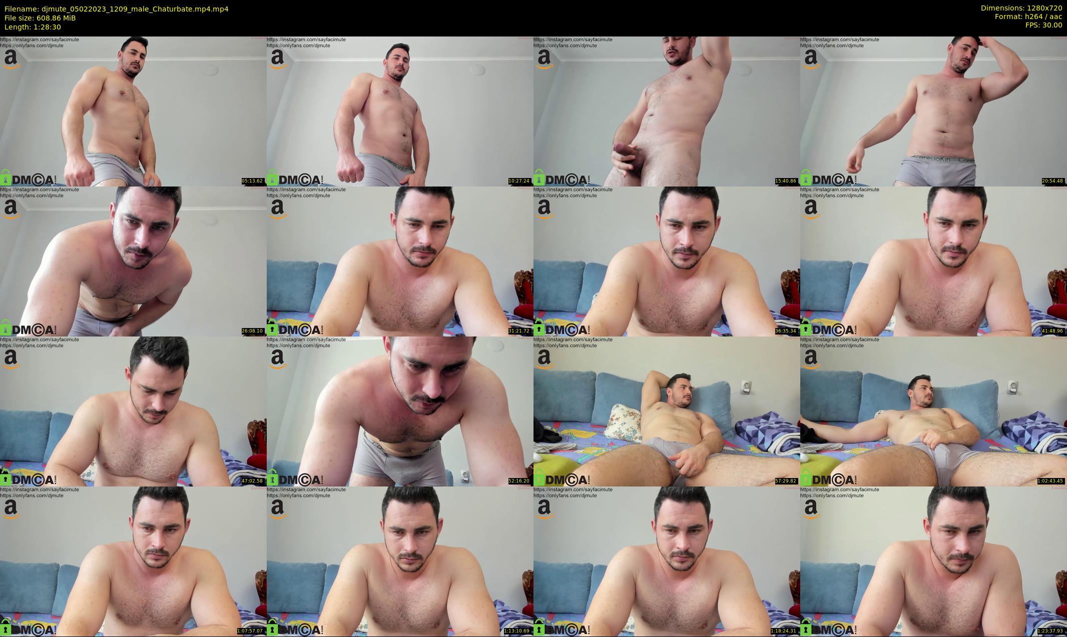 djmute — 89 minute Chaturbate male cam show recording, 720p, Feb 5, 2023