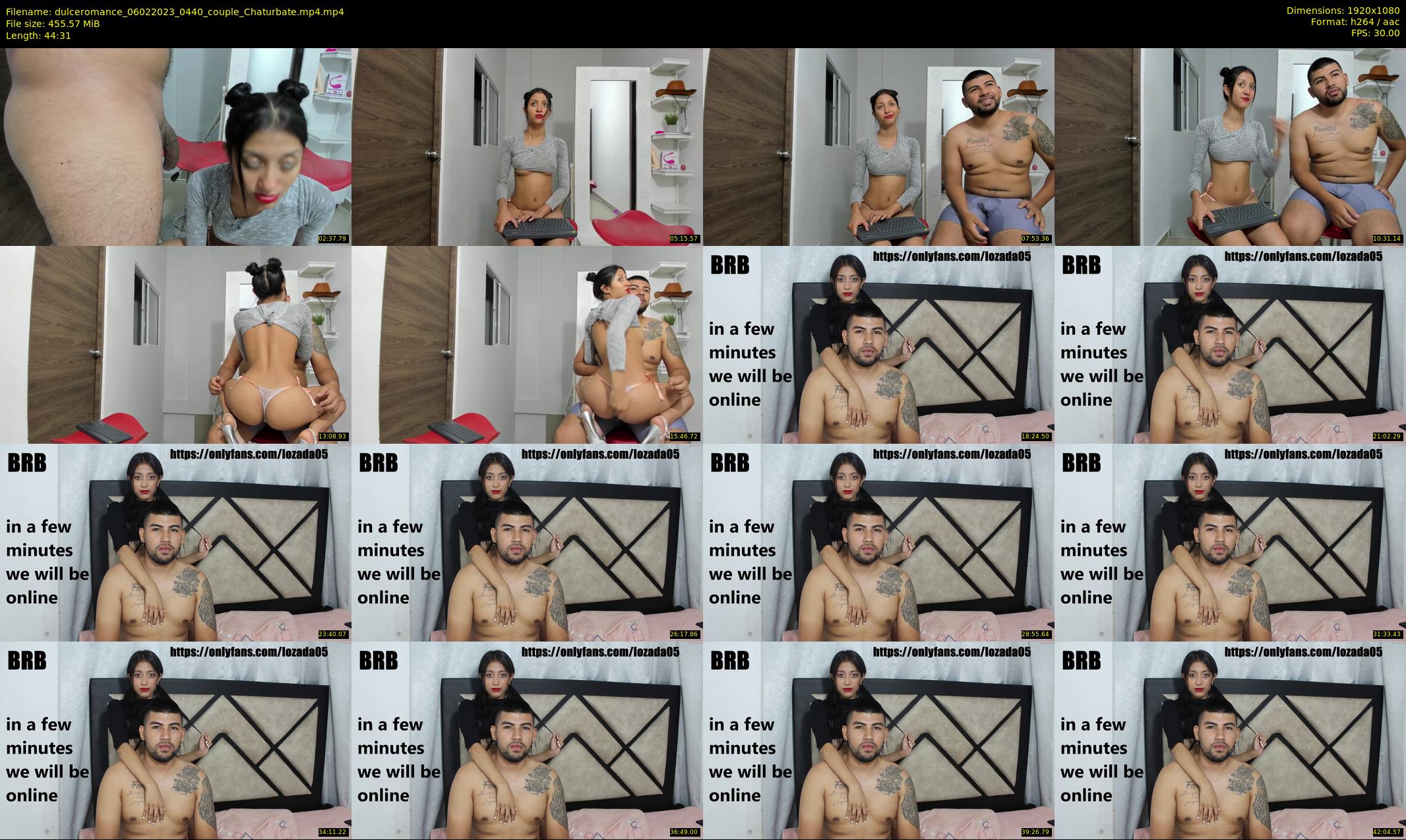 dulceromance — 45 minute Chaturbate couple cam show recording, 1080p, Feb 6, 2023