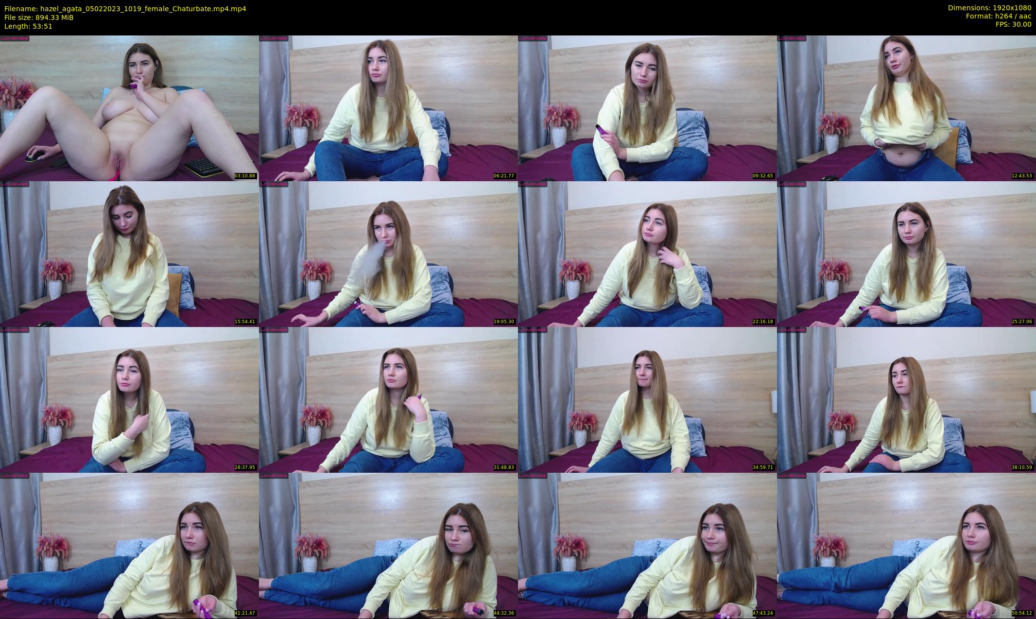hazel_agata — 54 minute Chaturbate female cam show recording, 1080p, Feb 5, 2023