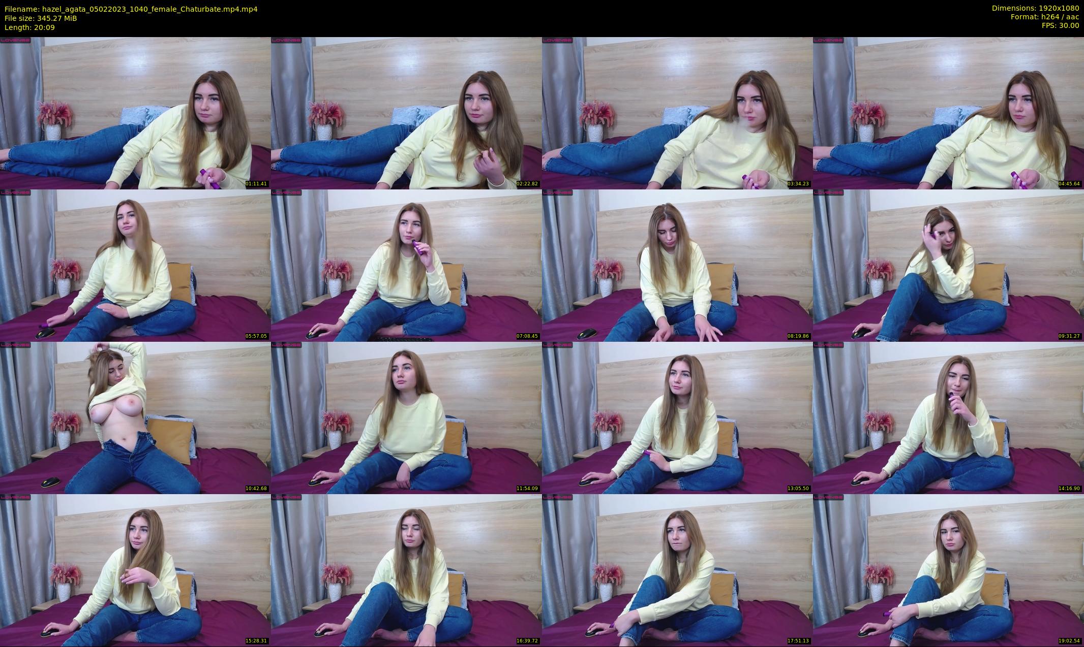 hazel_agata — 21 minute Chaturbate female cam show recording, 1080p, Feb 5, 2023