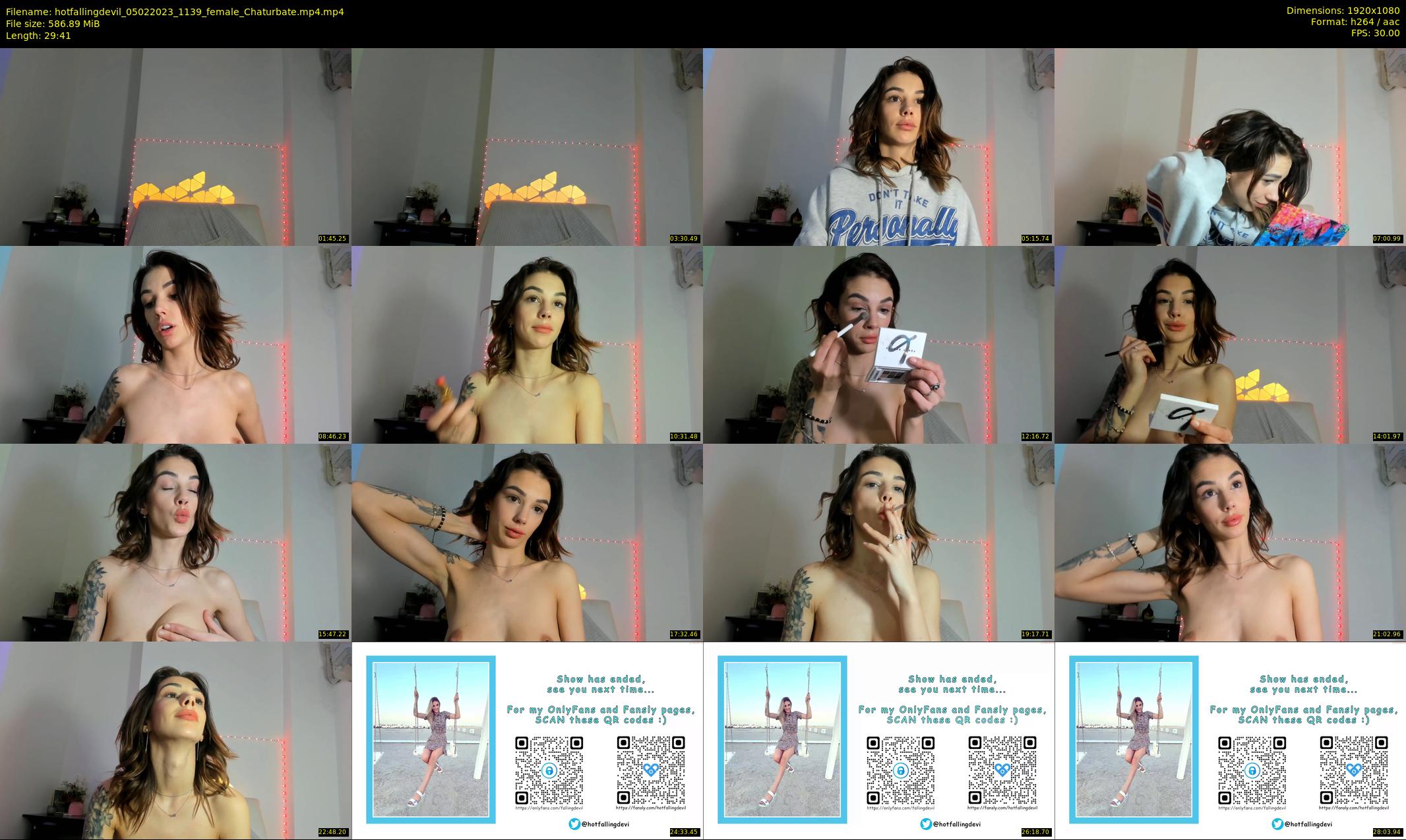 hotfallingdevil — 30 minute Chaturbate female cam show recording, 1080p, Feb 5, 2023