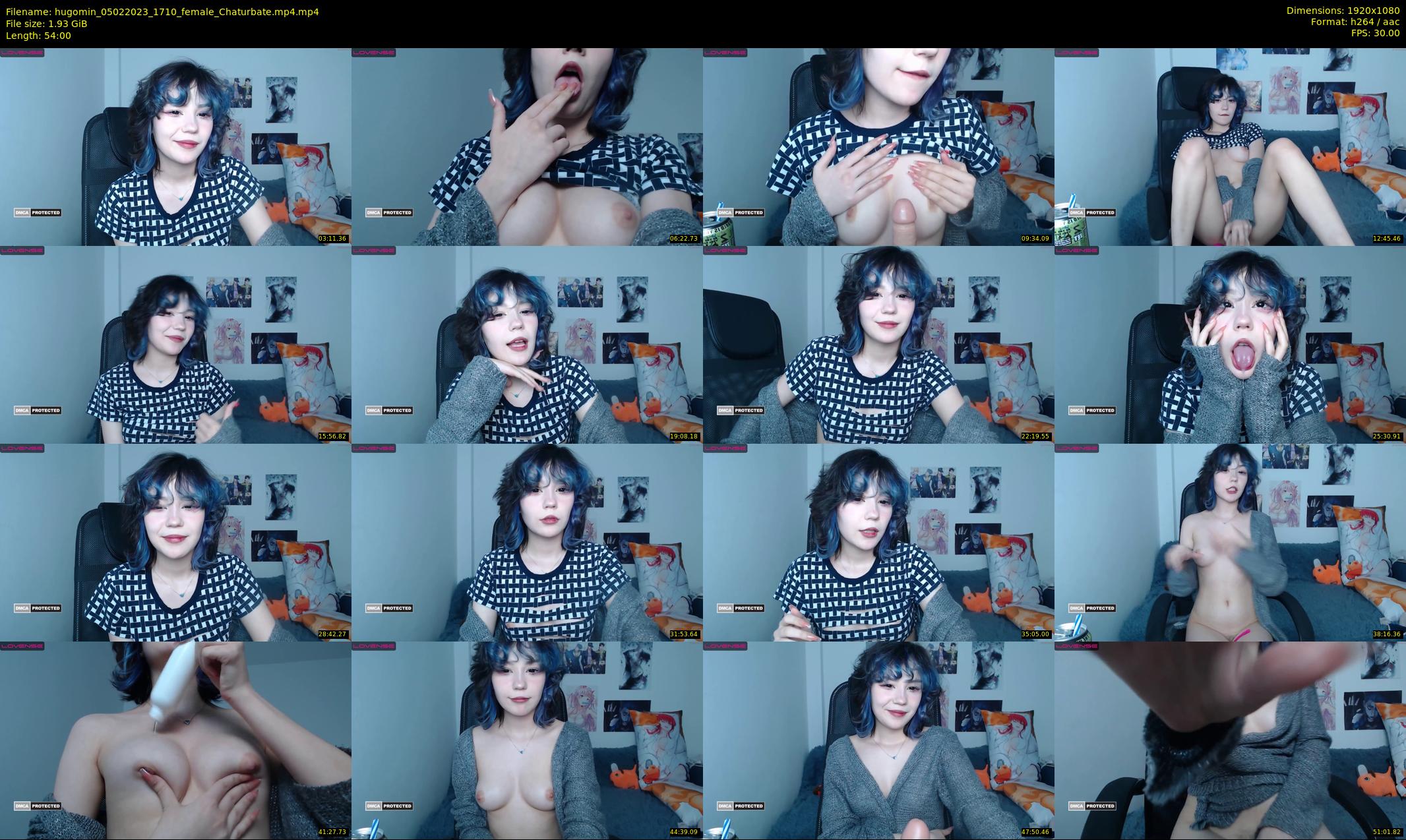hugomin — 54 minute Chaturbate female cam show recording, 1080p, Feb 5, 2023