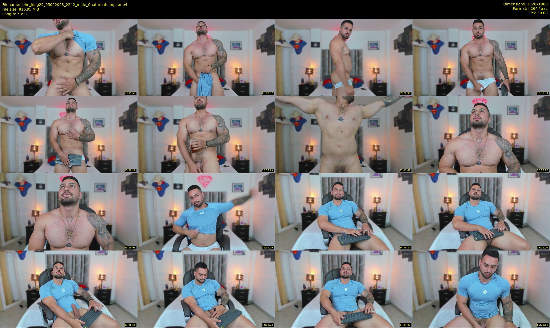 john_king29 — 54 minute Chaturbate male cam show recording, 1080p, Feb 5, 2023
