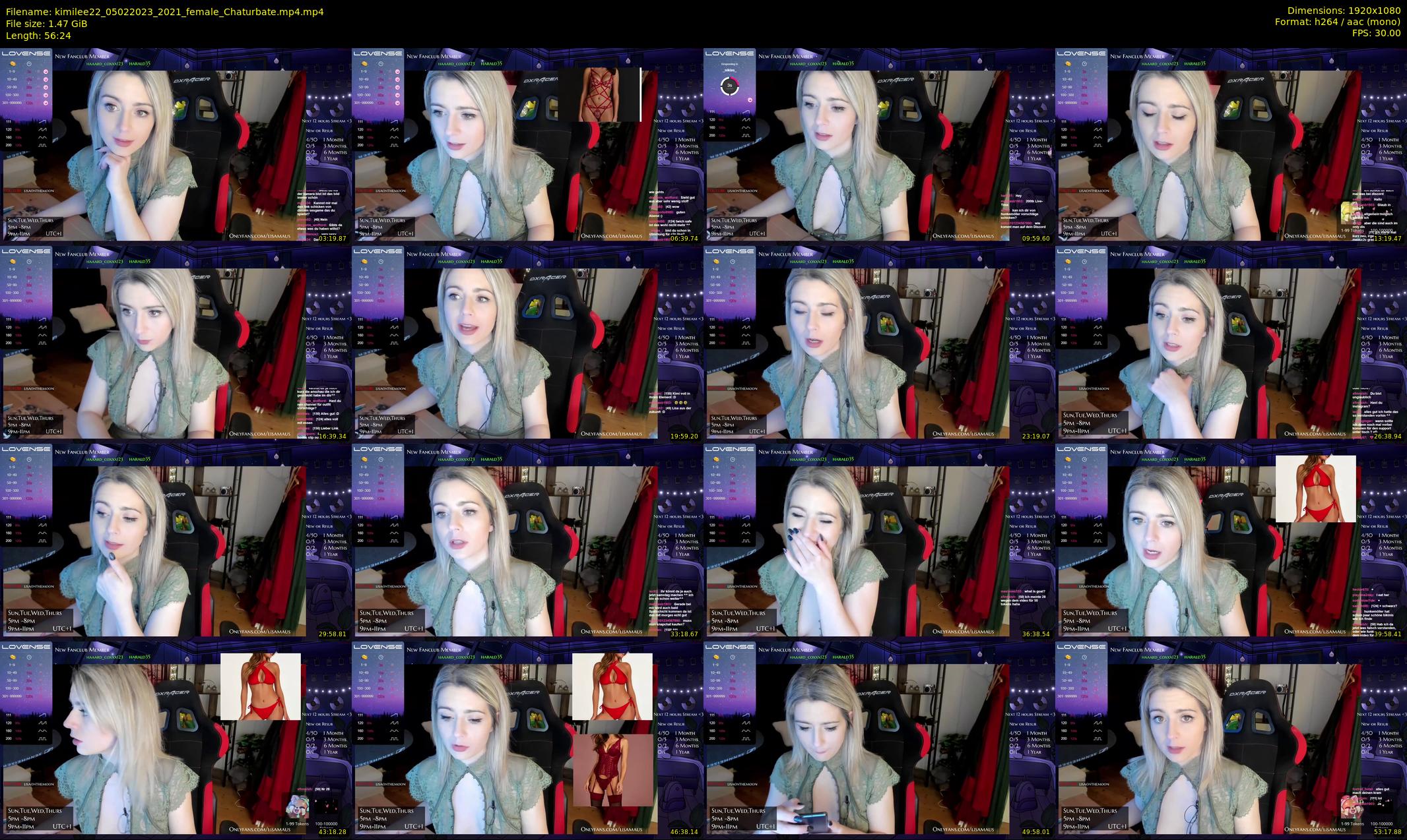 kimilee22 — 57 minute Chaturbate female cam show recording, 1080p, Feb 5, 2023