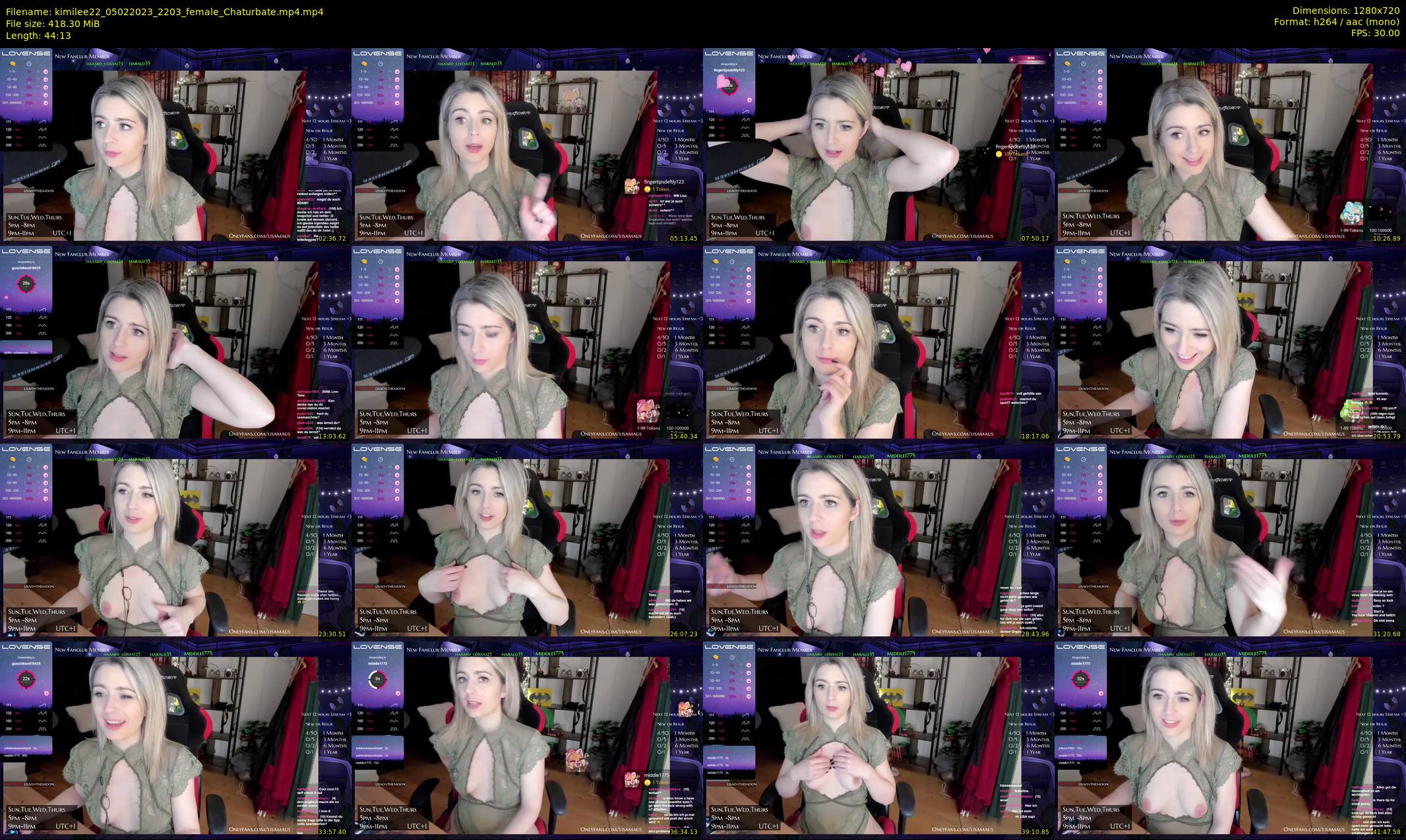 kimilee22 — 45 minute Chaturbate female cam show recording, 720p, Feb 5, 2023