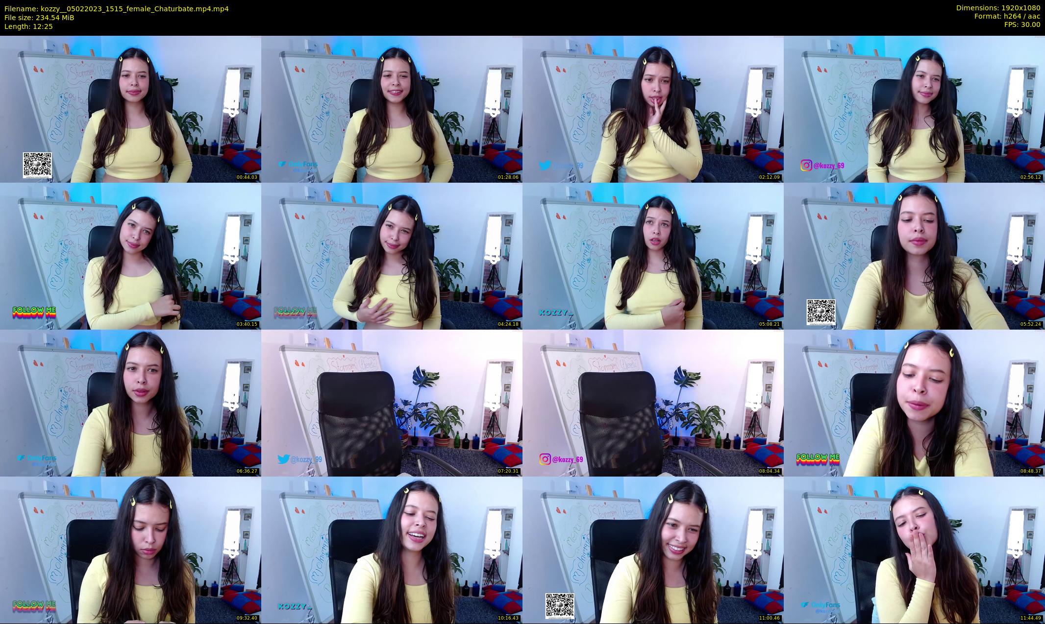 kozzy_ — 13 minute Chaturbate female cam show recording, 1080p, Feb 5, 2023