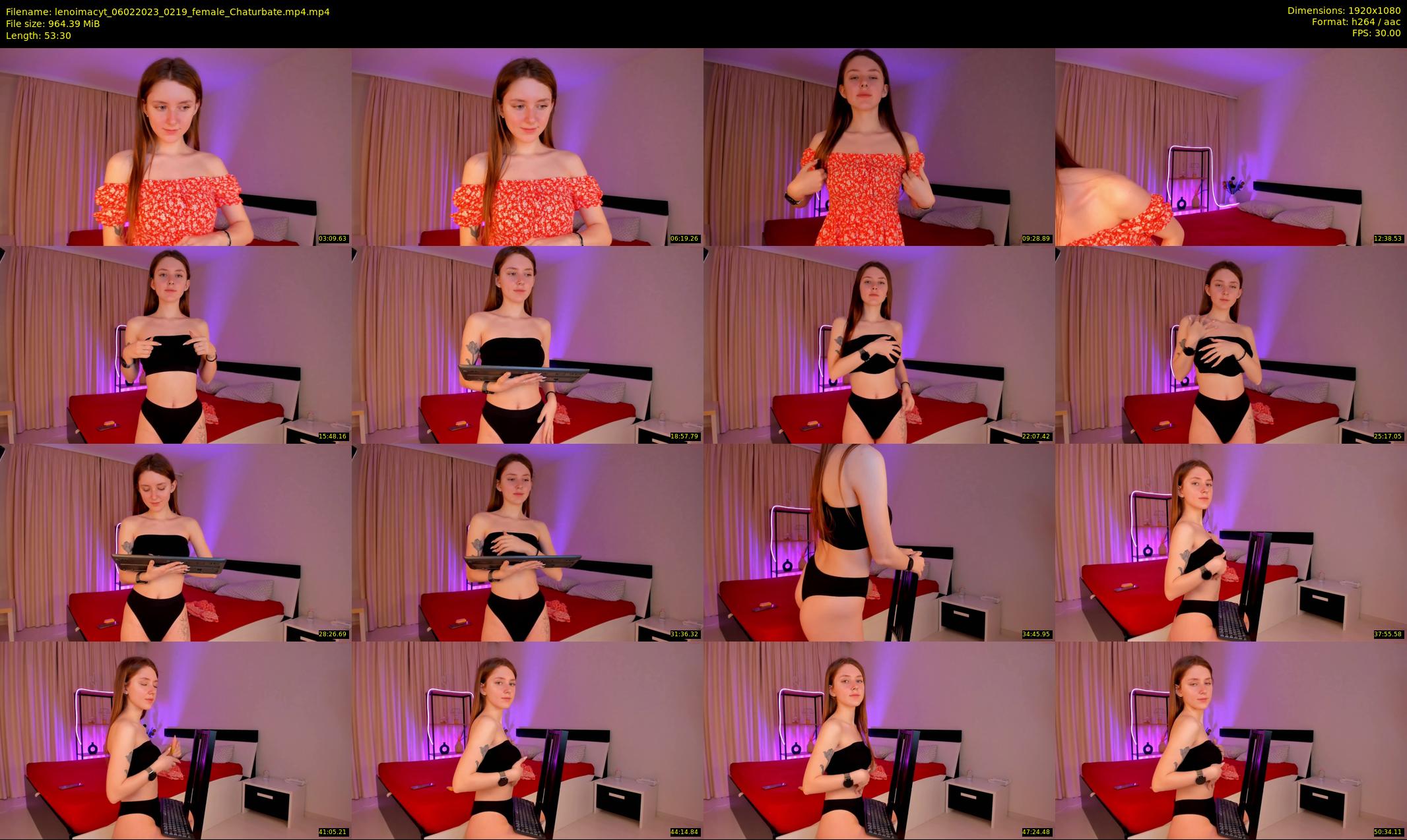 lenoimacyt — 54 minute Chaturbate female cam show recording, 1080p, Feb 6, 2023