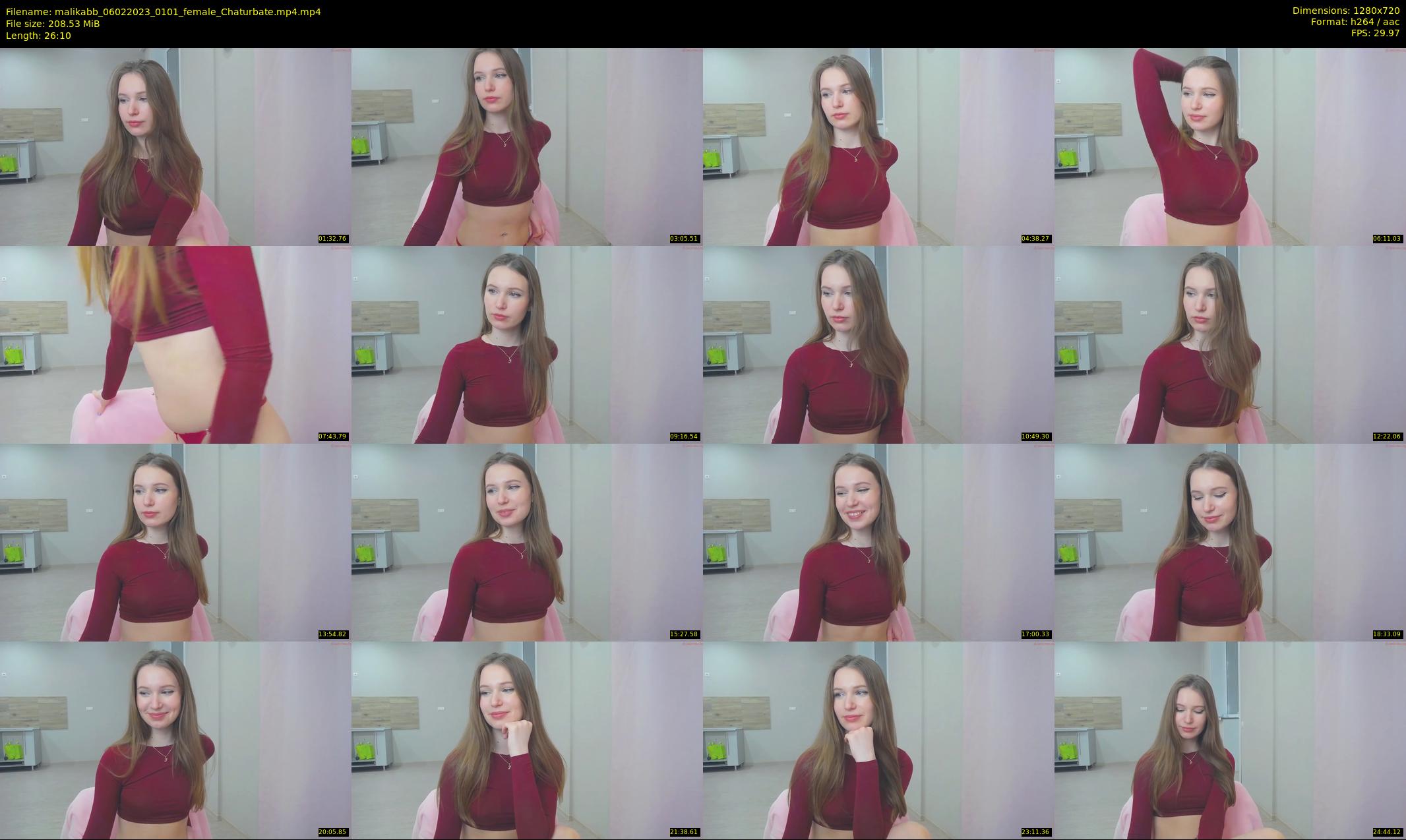 malikabb — 27 minute Chaturbate female cam show recording, 720p, Feb 6, 2023