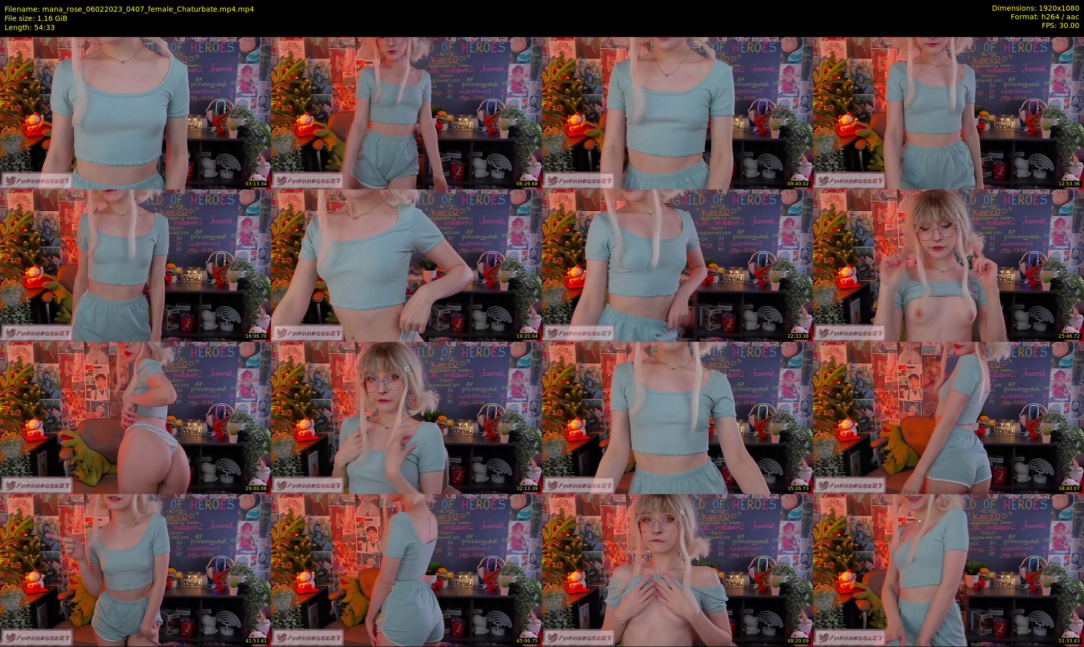 mana_rose — 55 minute Chaturbate female cam show recording, 1080p, Feb 6, 2023