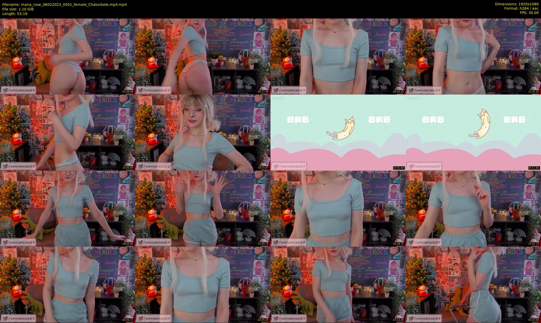 mana_rose — 54 minute Chaturbate female cam show recording, 1080p, Feb 6, 2023