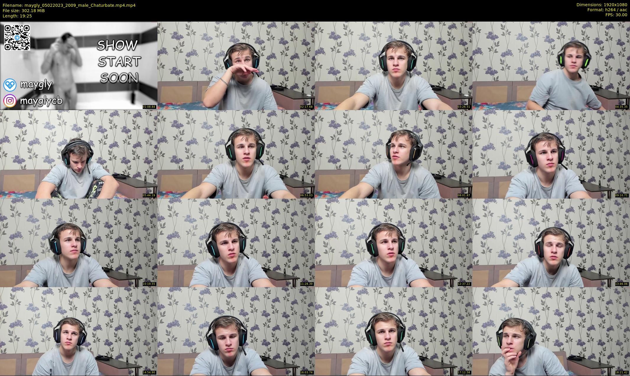 maygly — 20 minute Chaturbate male cam show recording, 1080p, Feb 5, 2023
